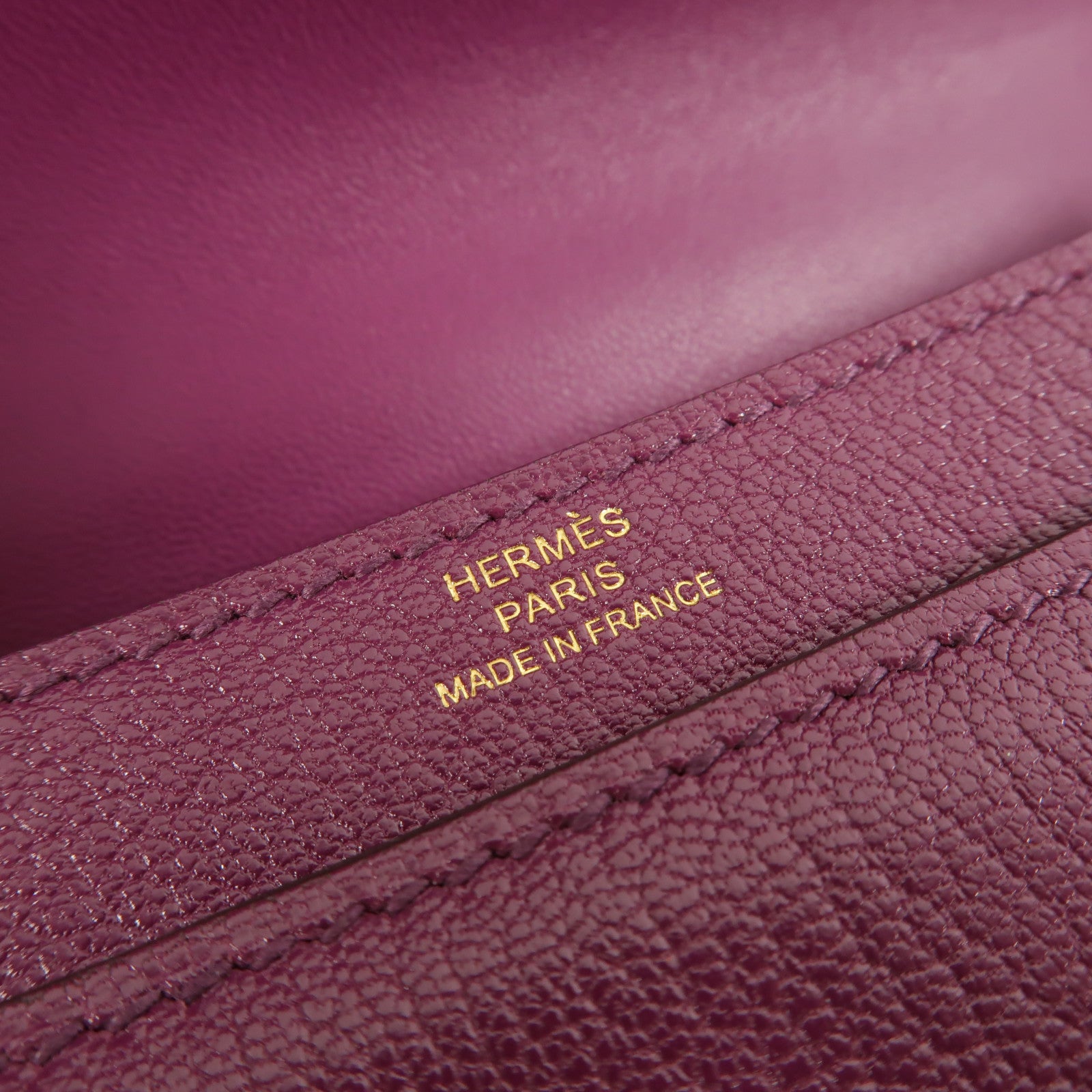 HERMES Chevre皮革Verrou Mini鏈帶肩背袋Anemone