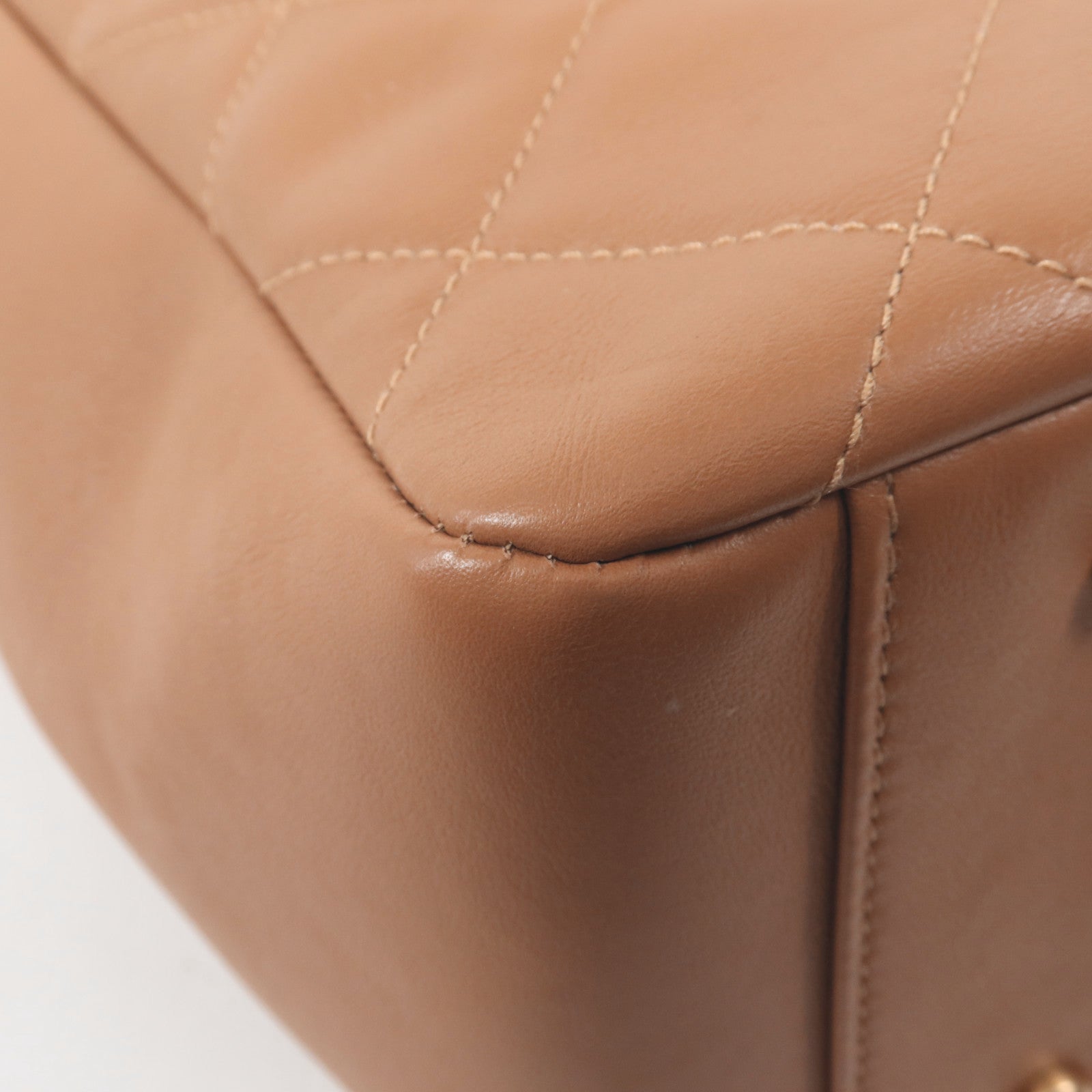 CHANEL 羊皮皮革Tote Bag金扣手挽肩背兩用袋