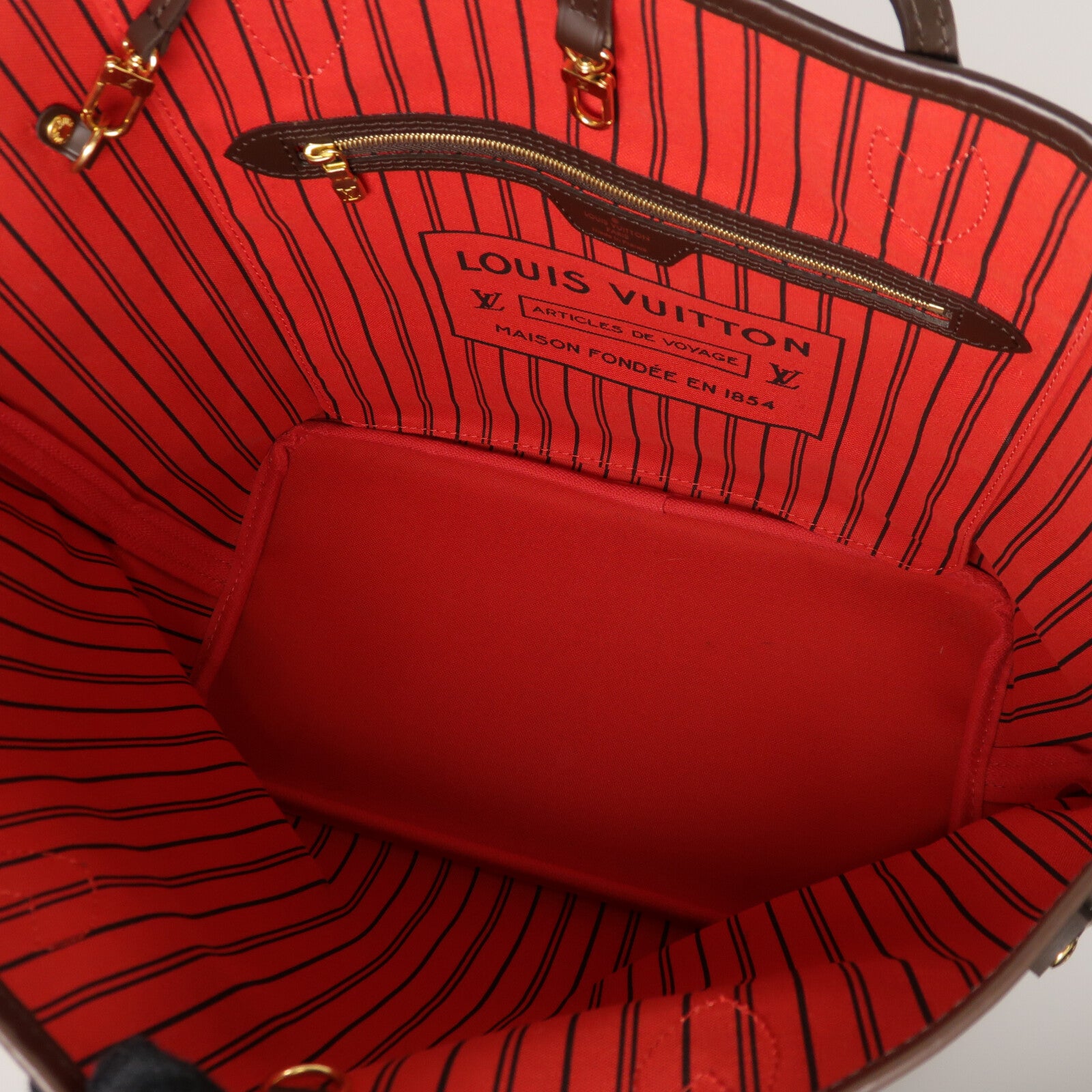 LOUIS VUITTON Damier Neverfull MM手挽袋