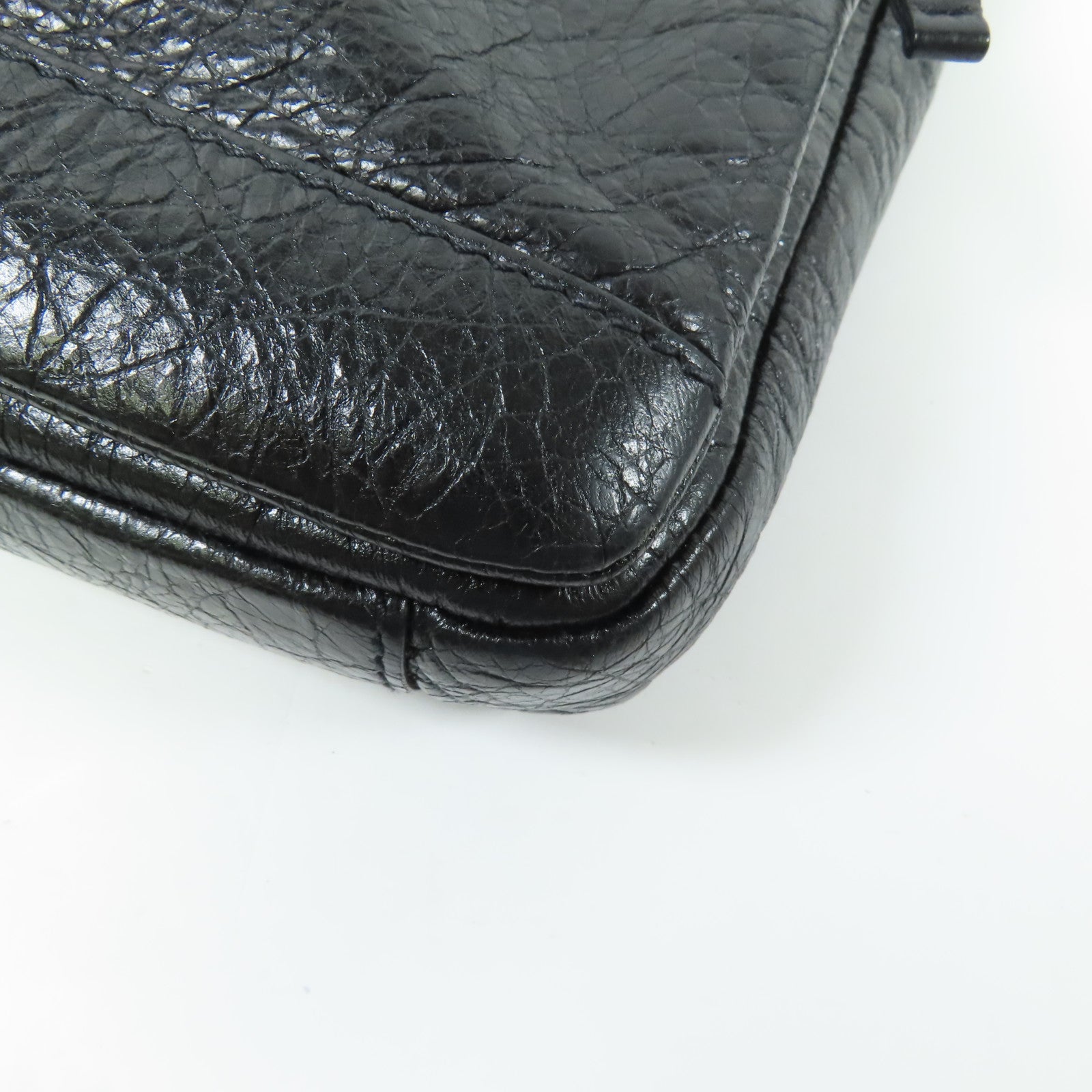 BALENCIAGA 牛皮皮革2 Way Shoulder Bag銀扣手挽肩背兩用袋