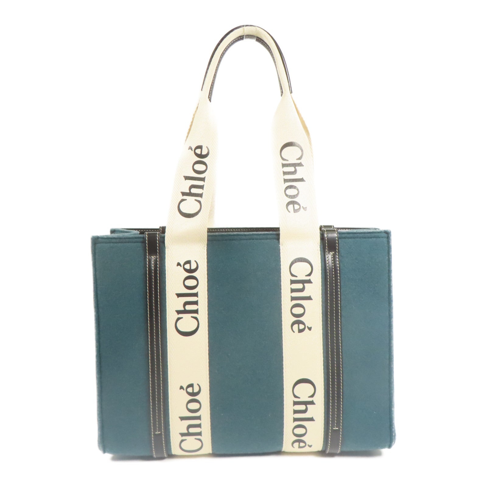 Chloe 帆布/FeltWoody Medium Tote Bag手挽袋