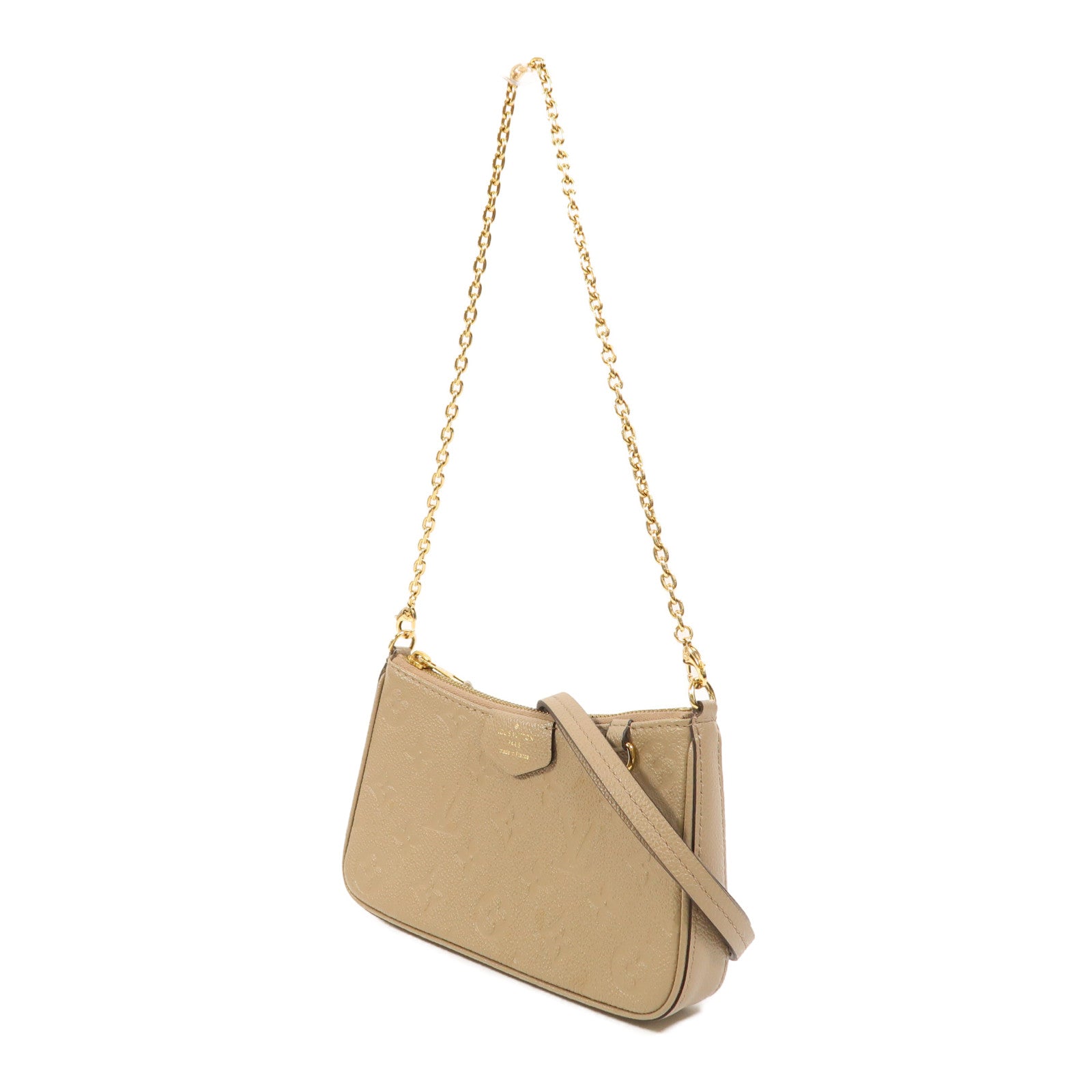 LOUIS VUITTON Monogram Empreinte Easy Pouch On Strap金扣肩背袋