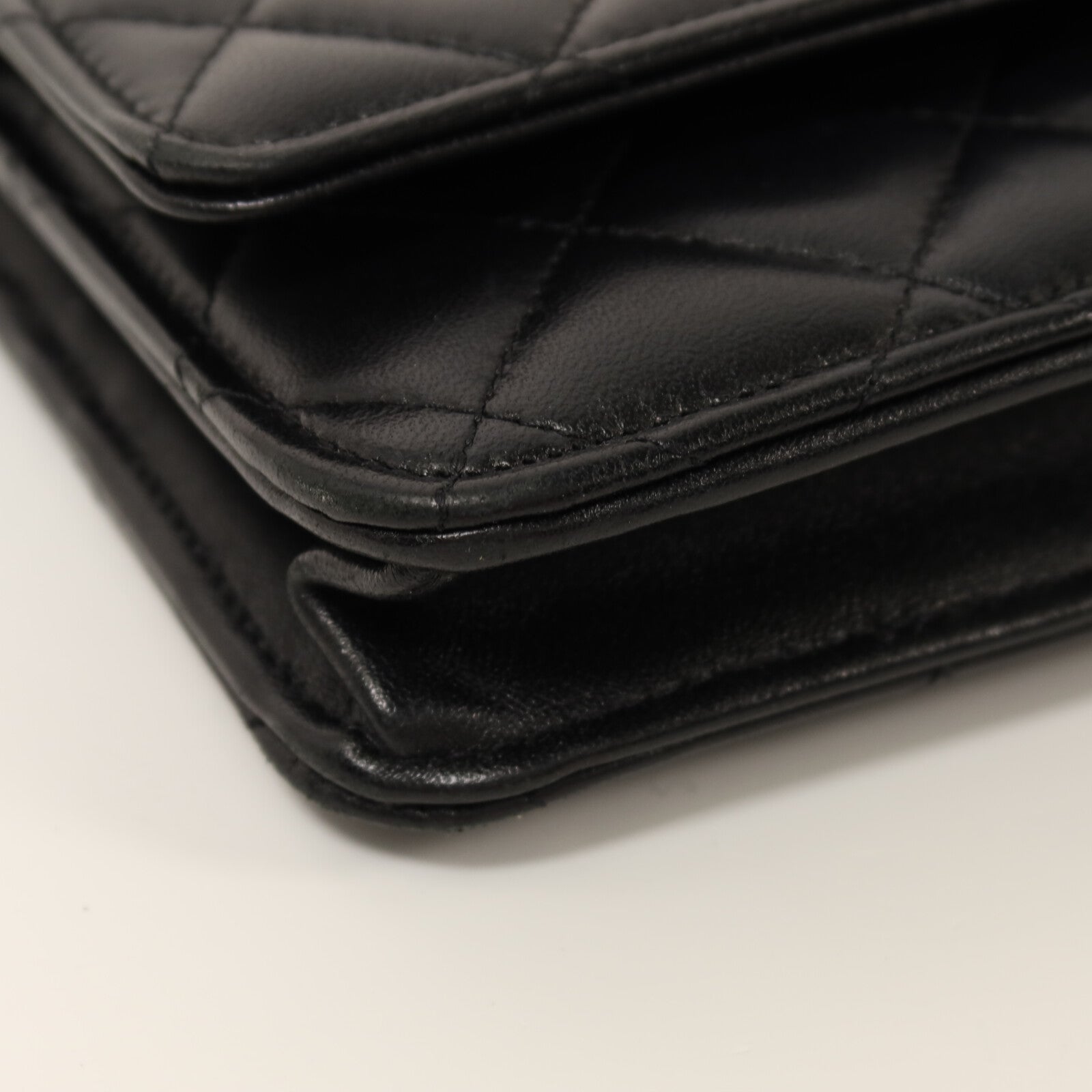 CHANEL 羊皮皮革WOC Wallet on Chain金扣鏈帶肩背袋