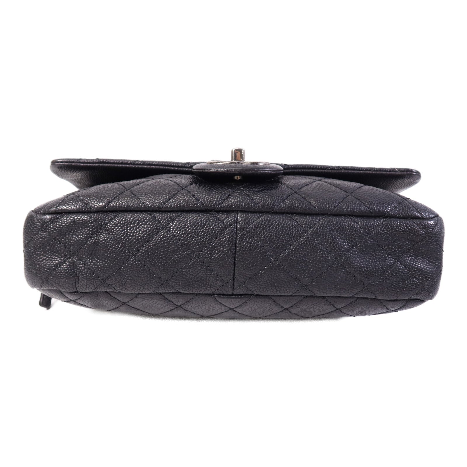 CHANEL 牛皮皮革Chain Shoulder Bag銀扣鏈帶肩背袋