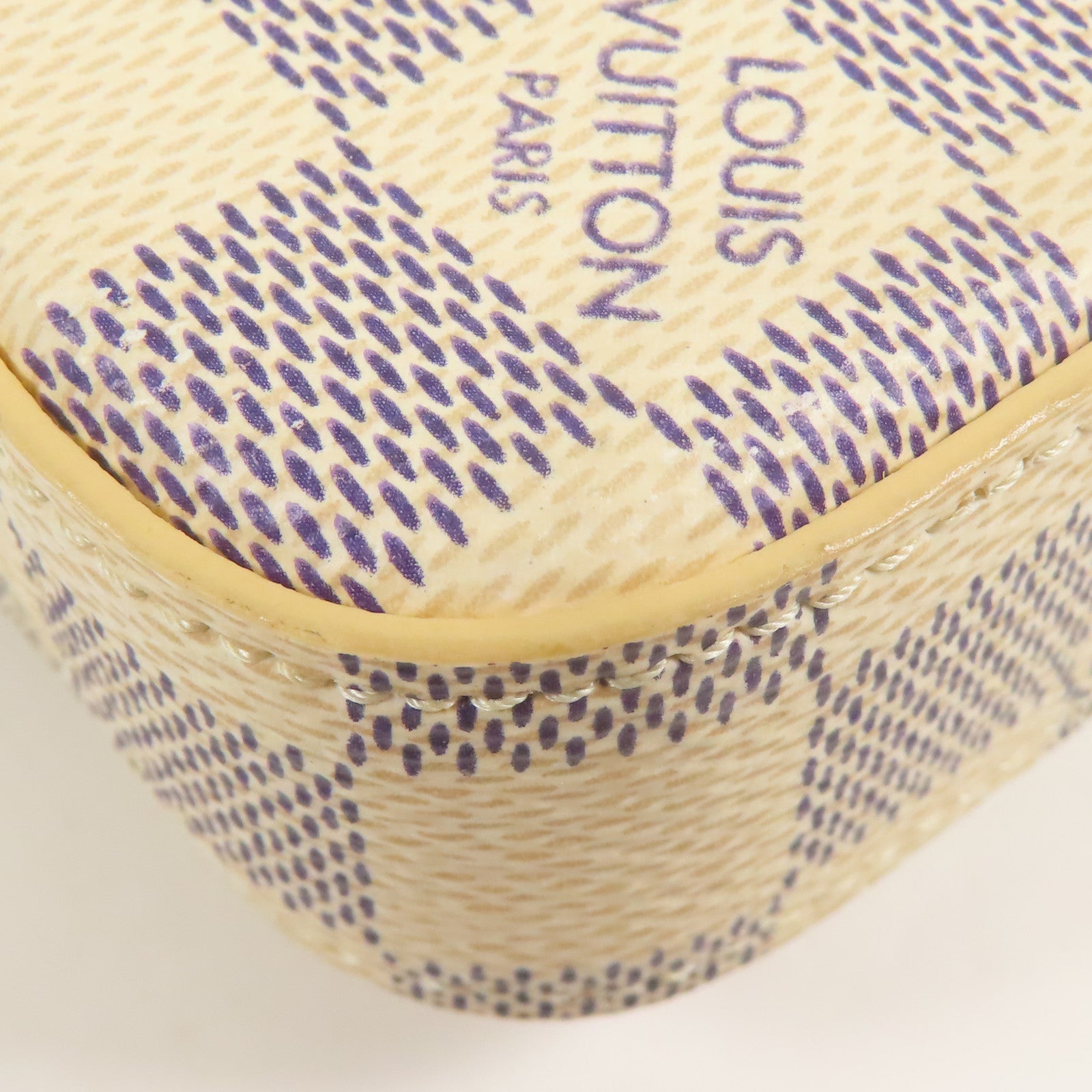 LOUIS VUITTON Damier Azur Felicie Pochette金扣鏈帶肩背袋