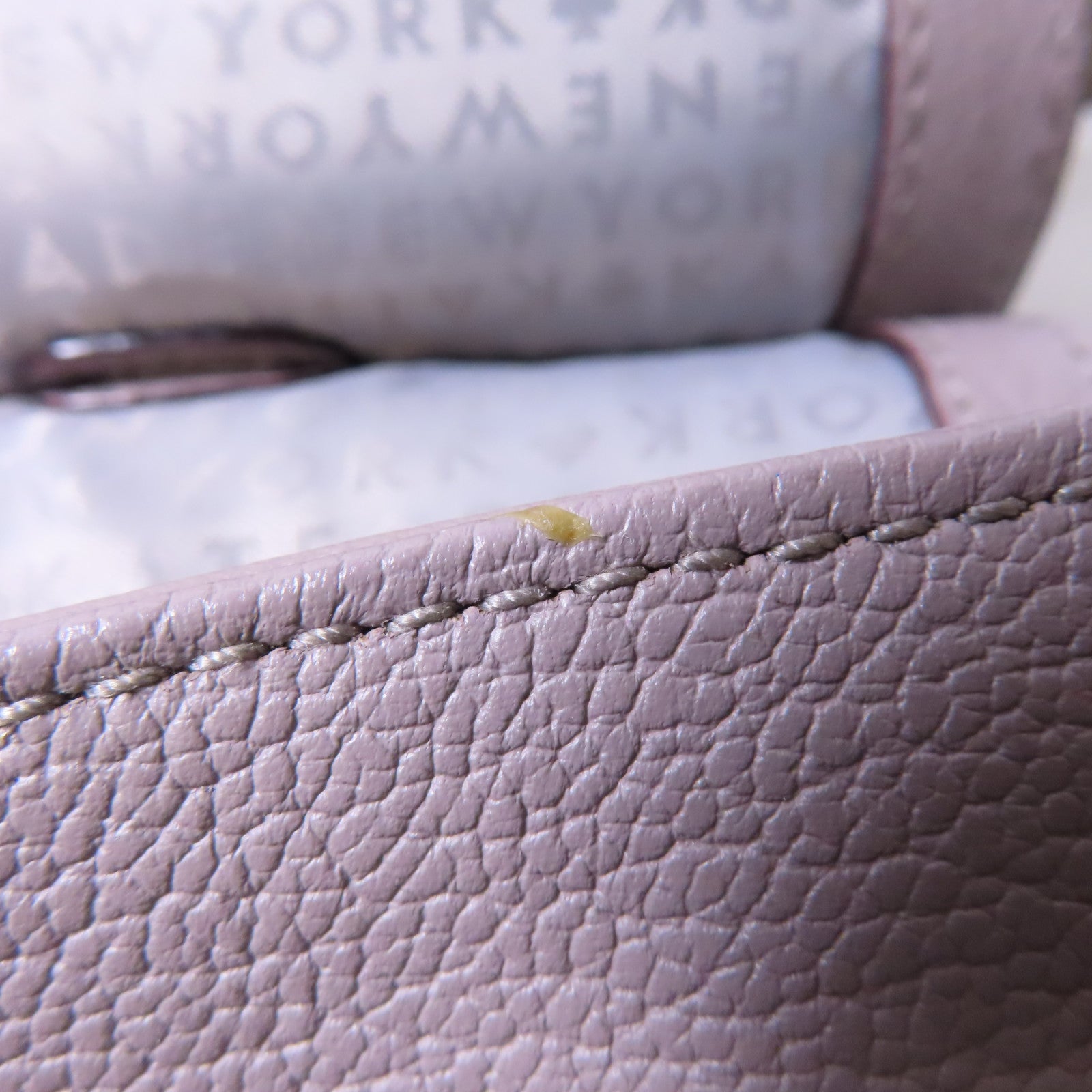 Kate Spade 牛皮皮革Shoulder Bag金扣手挽肩背兩用袋淺紫色