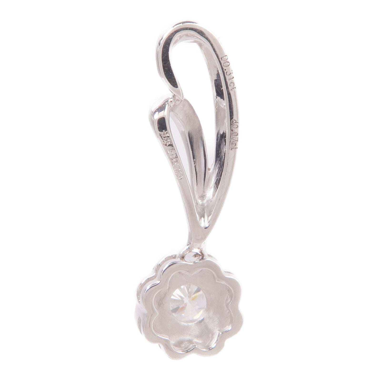 JEWELRY 【激減優惠】18K白金Diamond Pendant Top鑽石吊墜