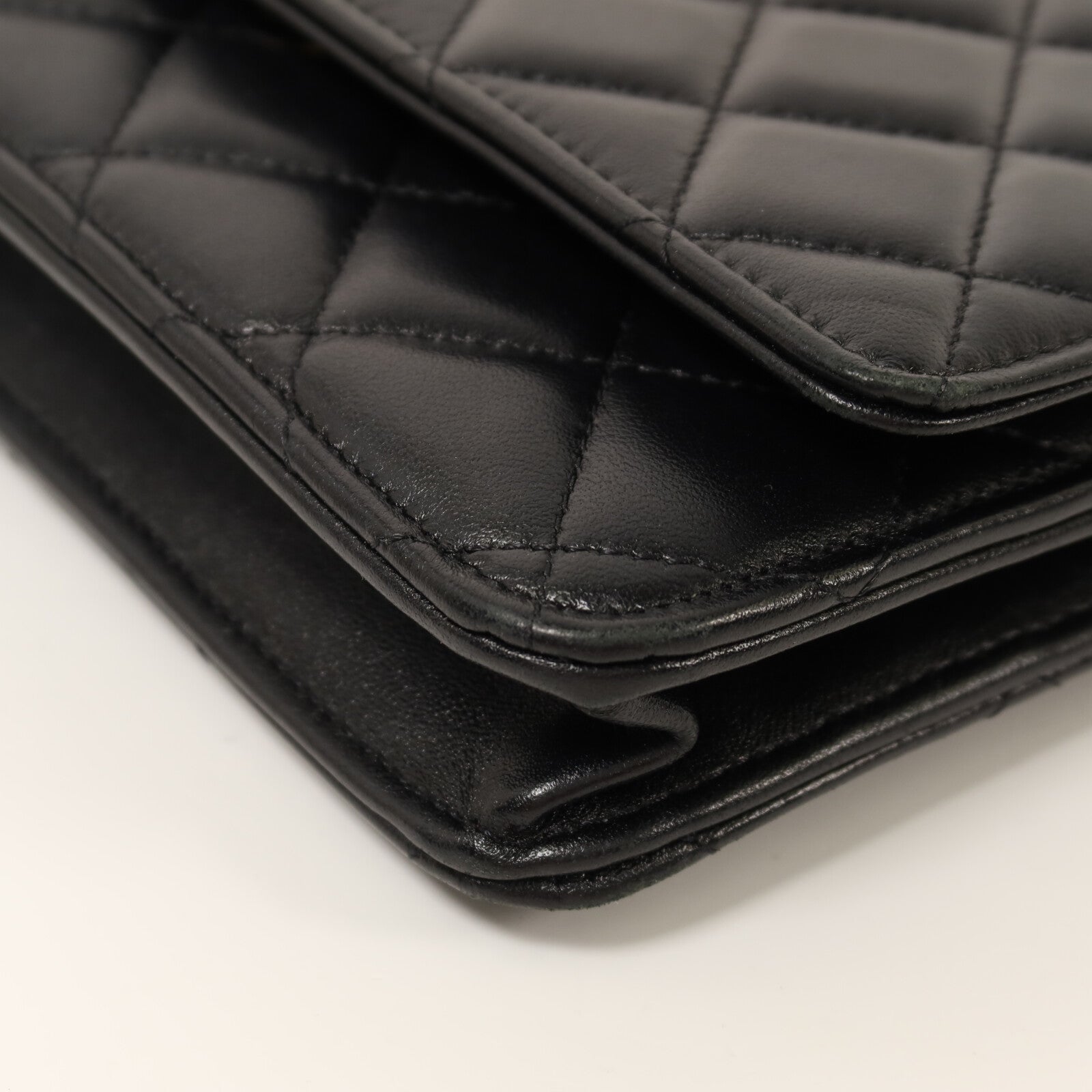 CHANEL 羊皮皮革WOC Wallet on Chain金扣鏈帶肩背袋