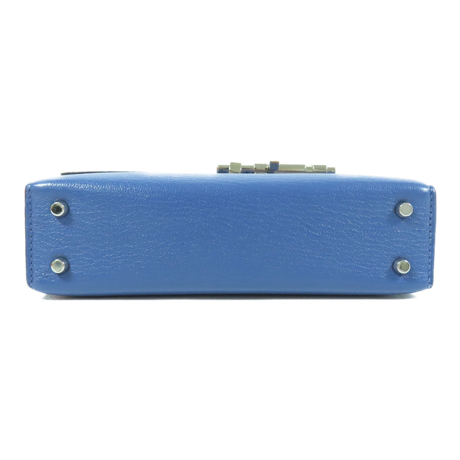 HERMES 【激減優惠】Chevre皮革Verrou Mini銀扣鏈帶肩背袋