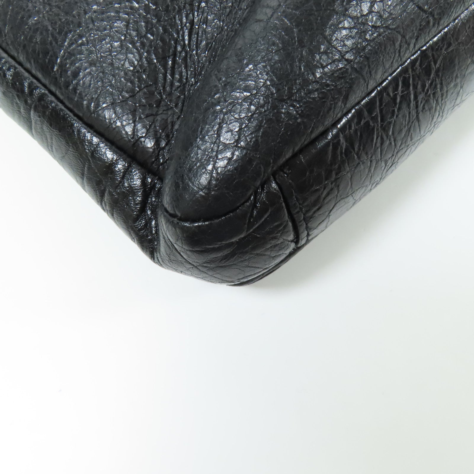 BALENCIAGA 牛皮皮革2 Way Shoulder Bag銀扣手挽肩背兩用袋