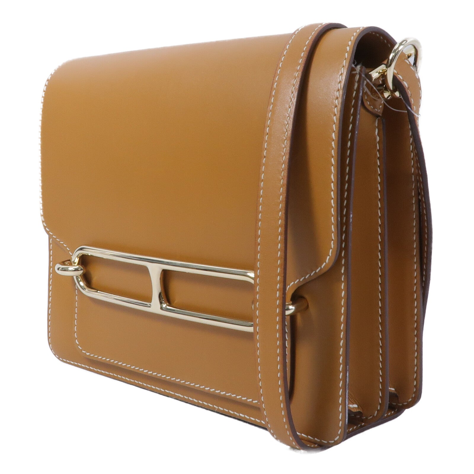 HERMES Barenia皮革Roulis 23肩背袋Naturel