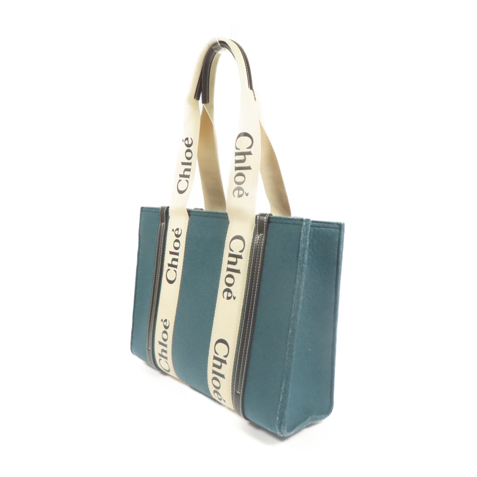 Chloe 帆布/FeltWoody Medium Tote Bag手挽袋
