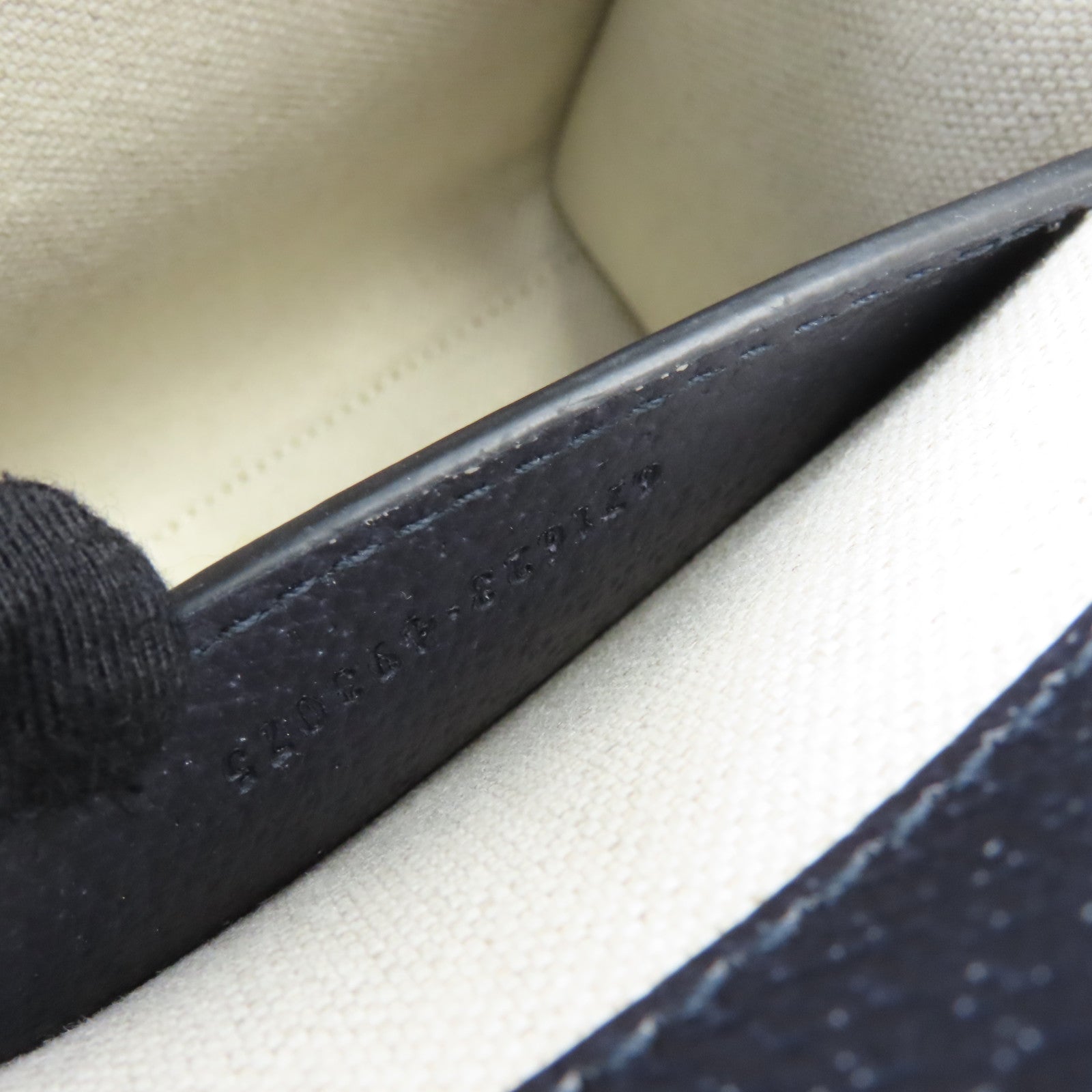 GUCCI 【激減優惠】塗層帆布2way Shoulder Bag銀扣手挽肩背兩用袋藍色/米色