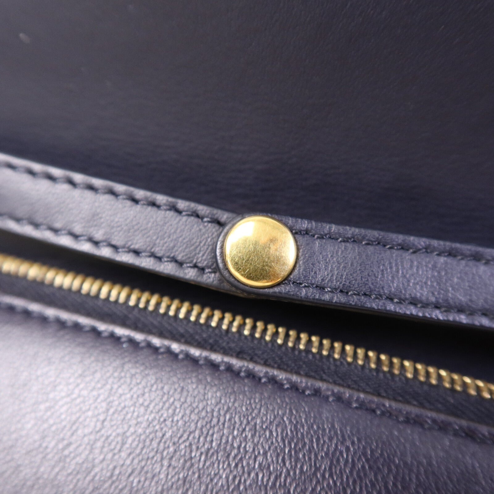 CELINE 牛皮皮革Flame Evening Chain Wallet金扣鏈帶肩背袋