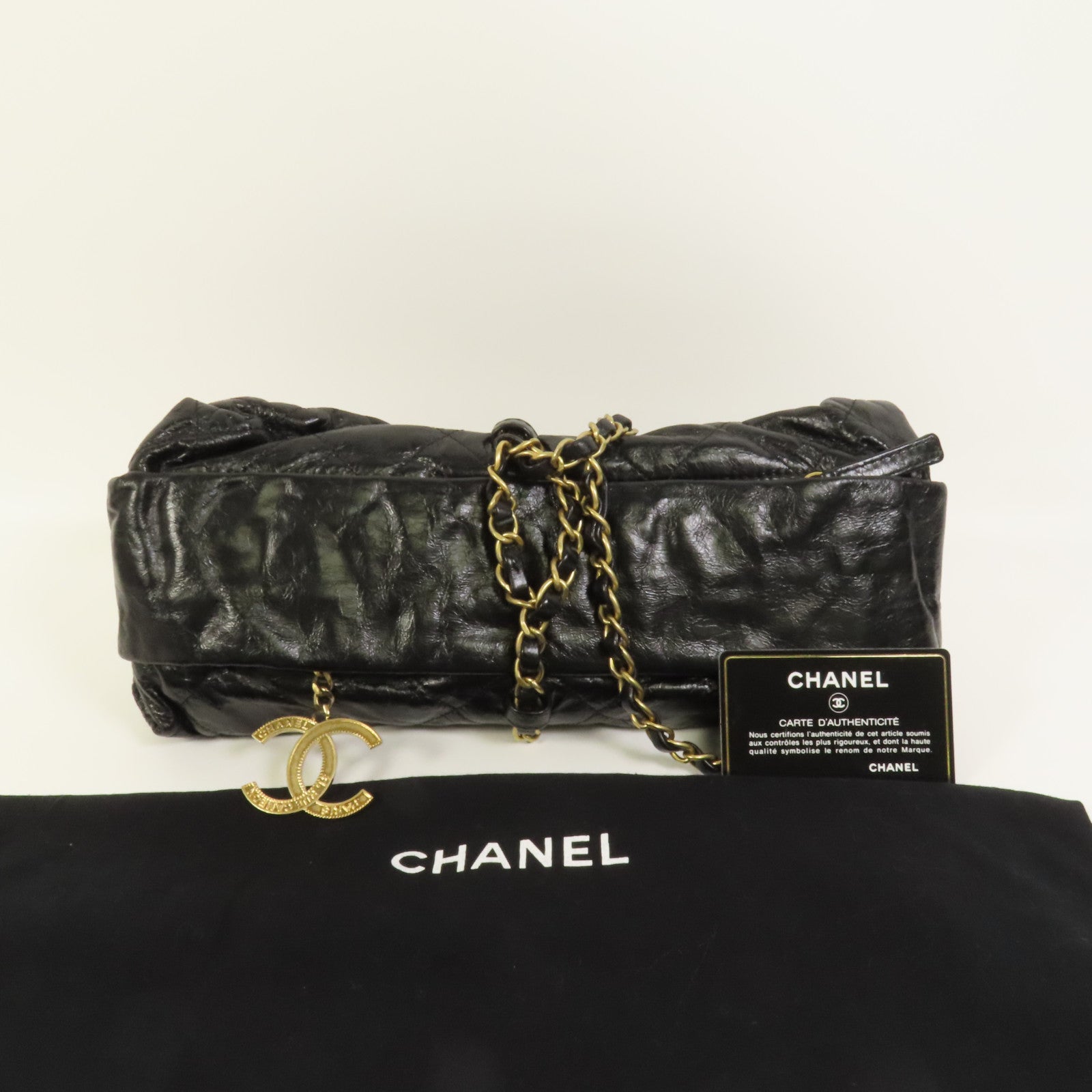 CHANEL 牛皮皮革 Bombay Baluchon金扣肩背袋