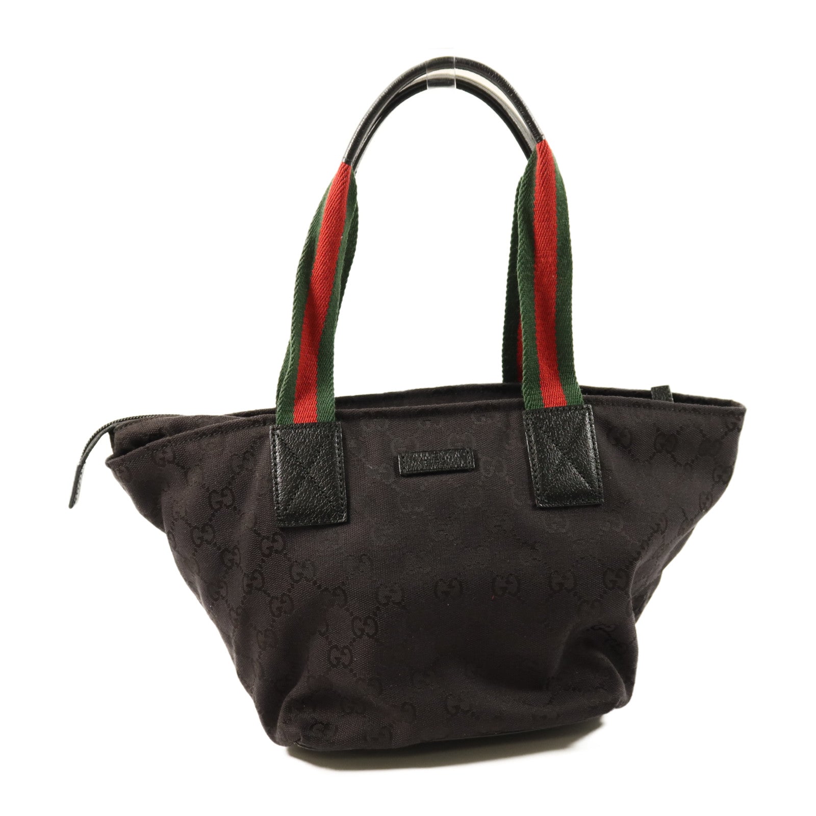 GUCCI 帆布Tote Bag銀扣手挽袋
