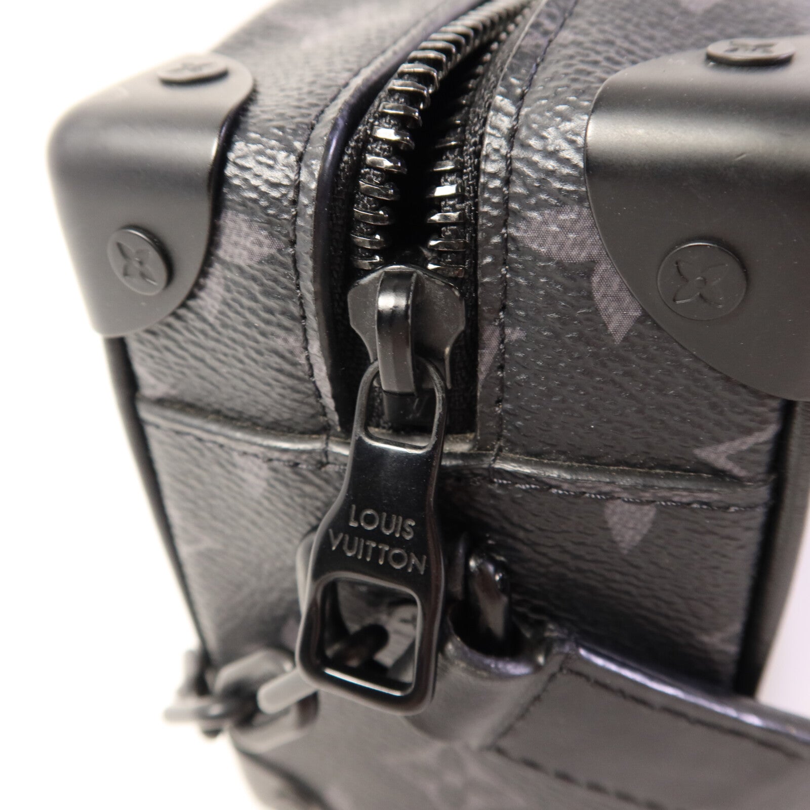 LOUIS VUITTON Monogram Eclipse Mini Soft Trunk肩背袋