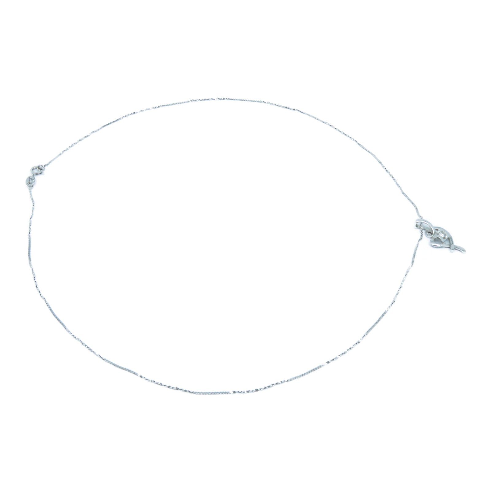 JEWELRY 【激減優惠】18K白金Diamond Necklace 0.06ct鑽石項鍊