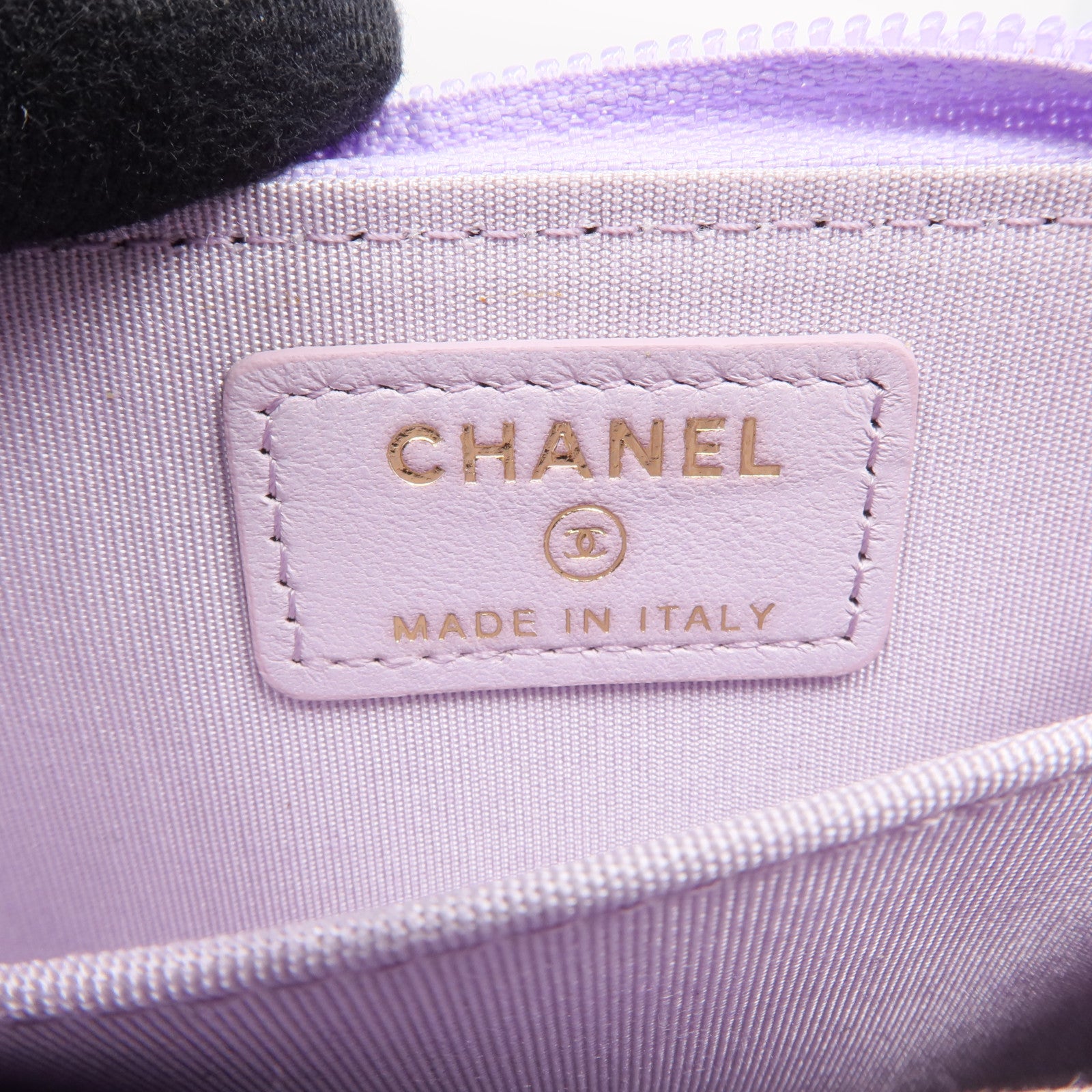CHANEL 漆皮皮革Boy Coin Purse金扣零錢包