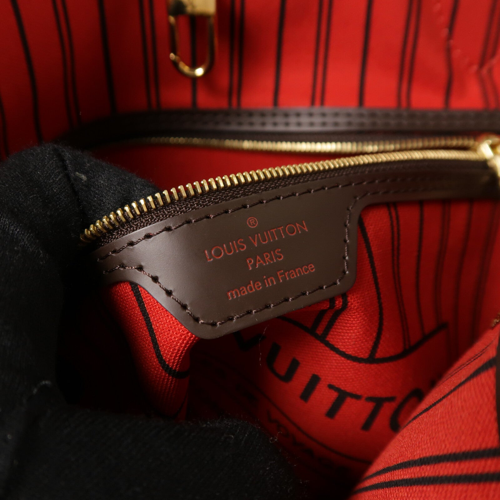 LOUIS VUITTON Damier Neverfull MM手挽袋