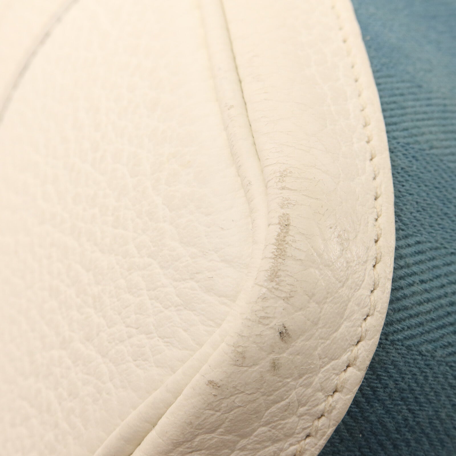 HERMES 帆布Garden Party PM手挽袋Blue/White