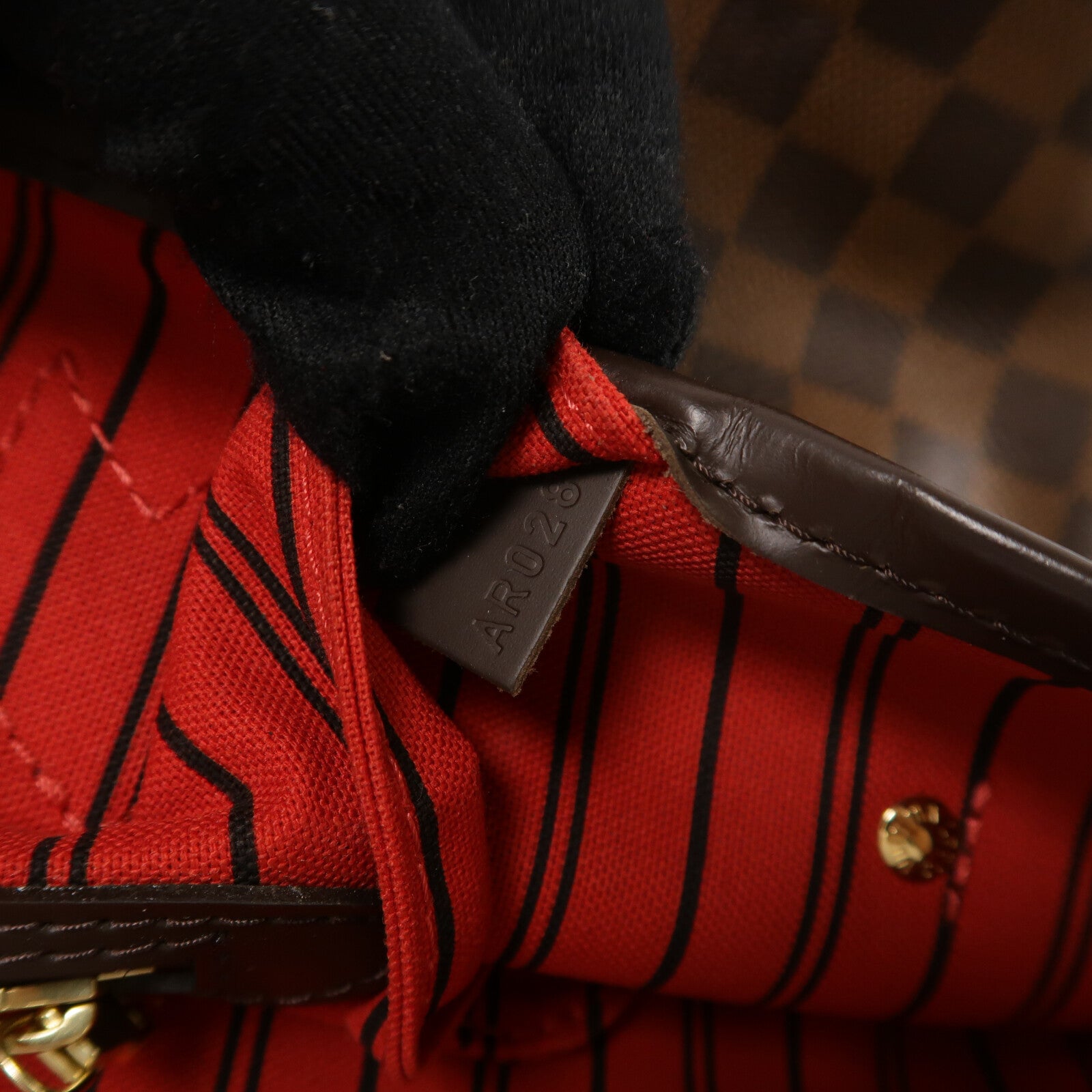 LOUIS VUITTON Damier Neverfull MM手挽袋