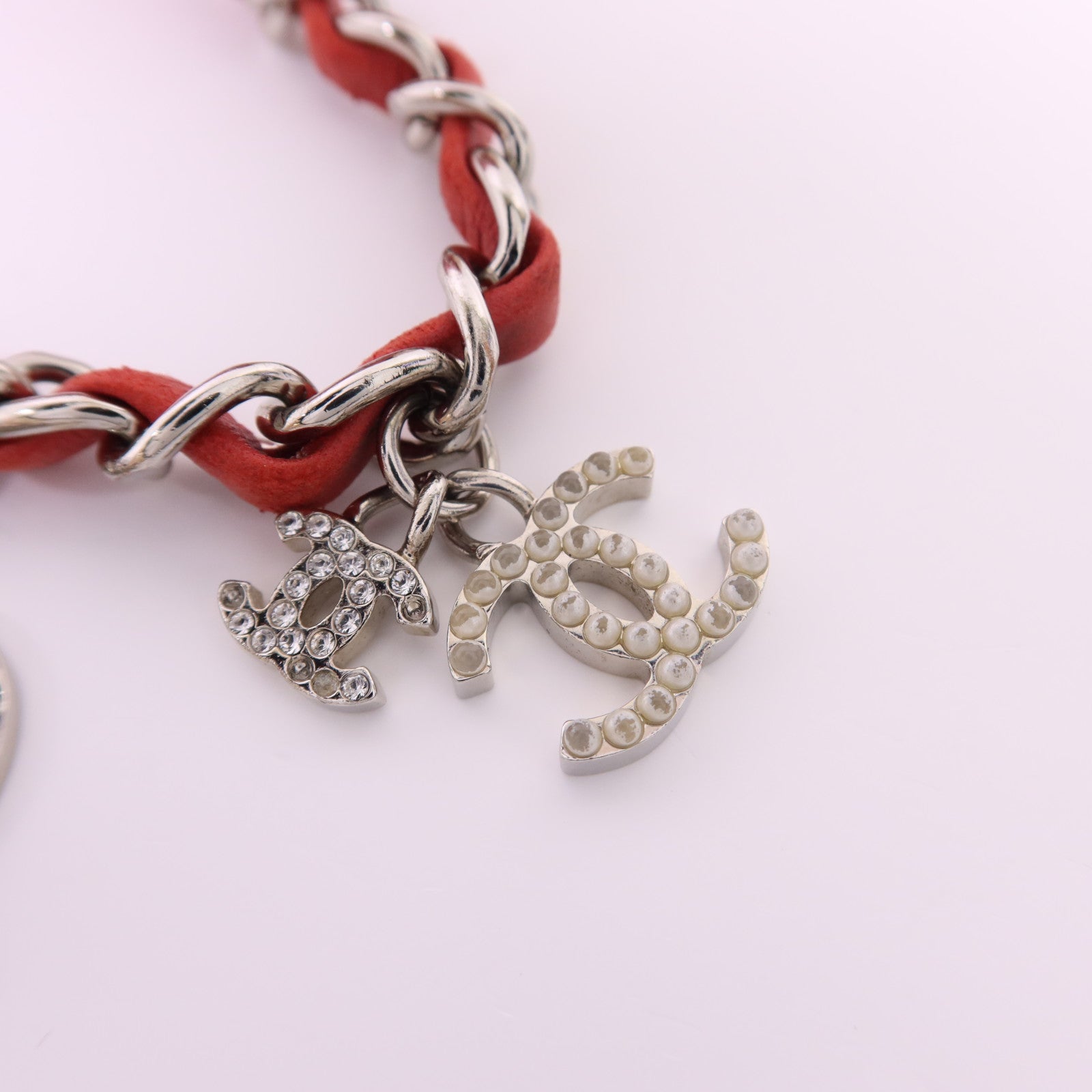 CHANEL 羊皮皮革Classic Flap 20銀扣鏈帶肩背袋