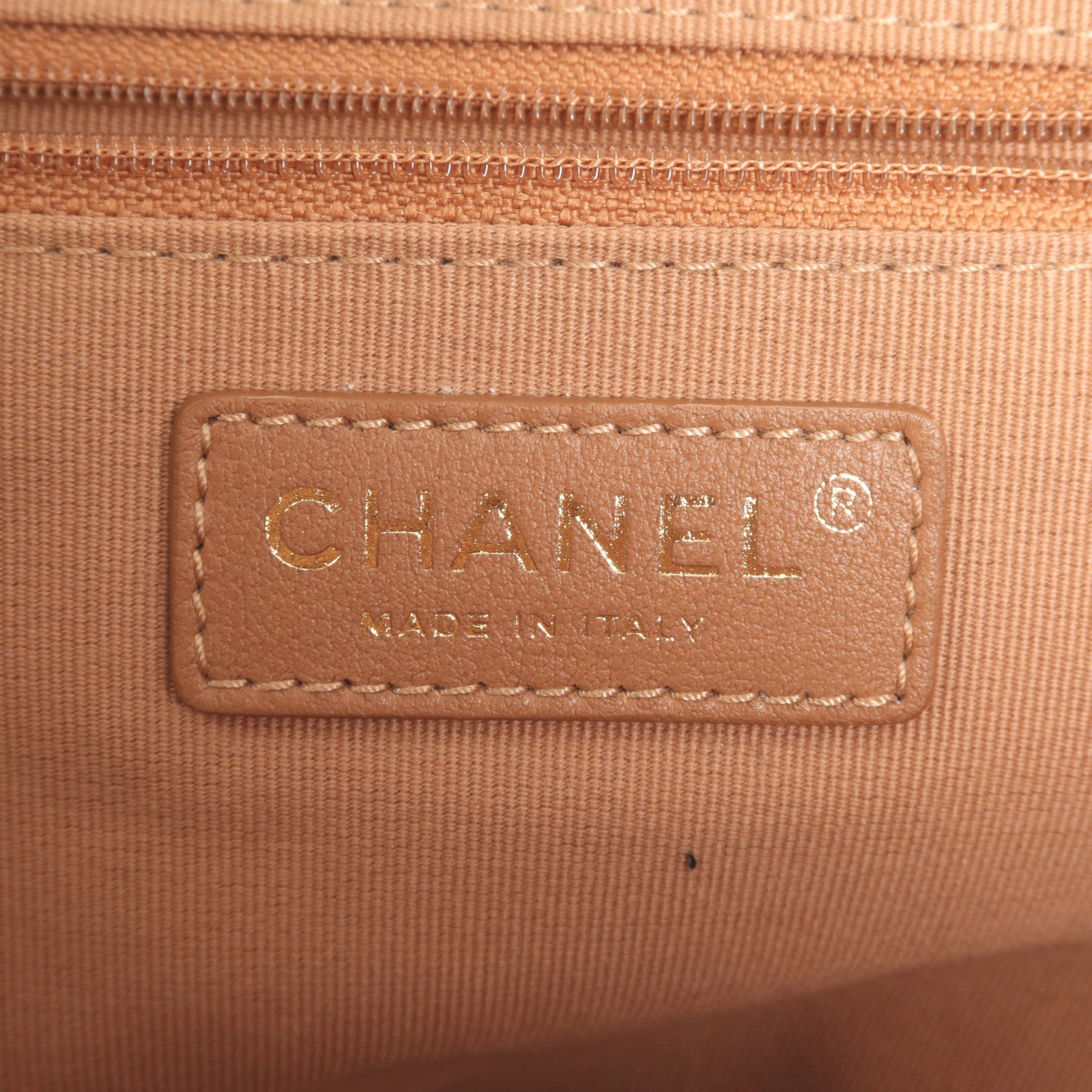 CHANEL 羊皮皮革Tote Bag金扣手挽肩背兩用袋