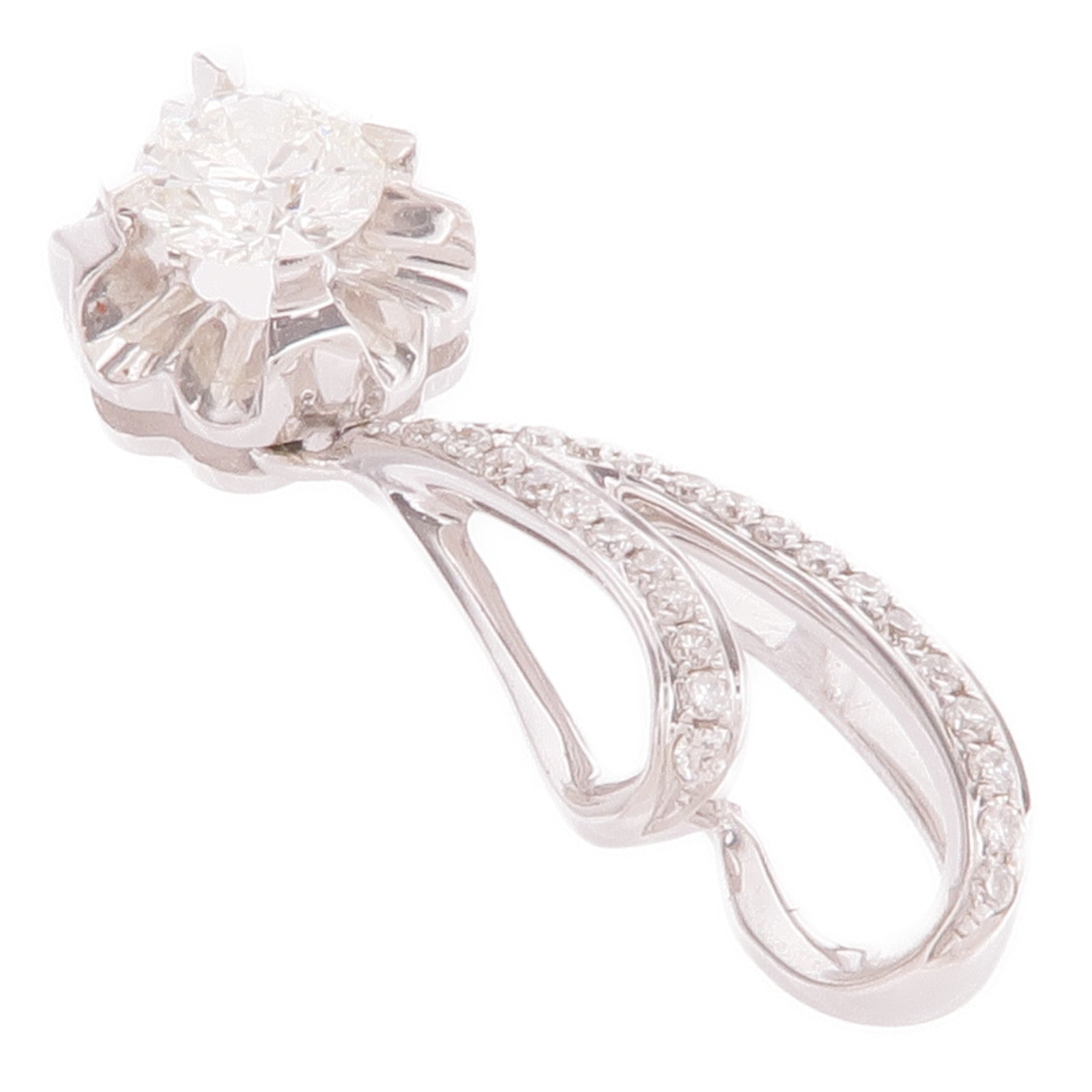 JEWELRY 【激減優惠】18K白金Diamond Pendant Top鑽石吊墜