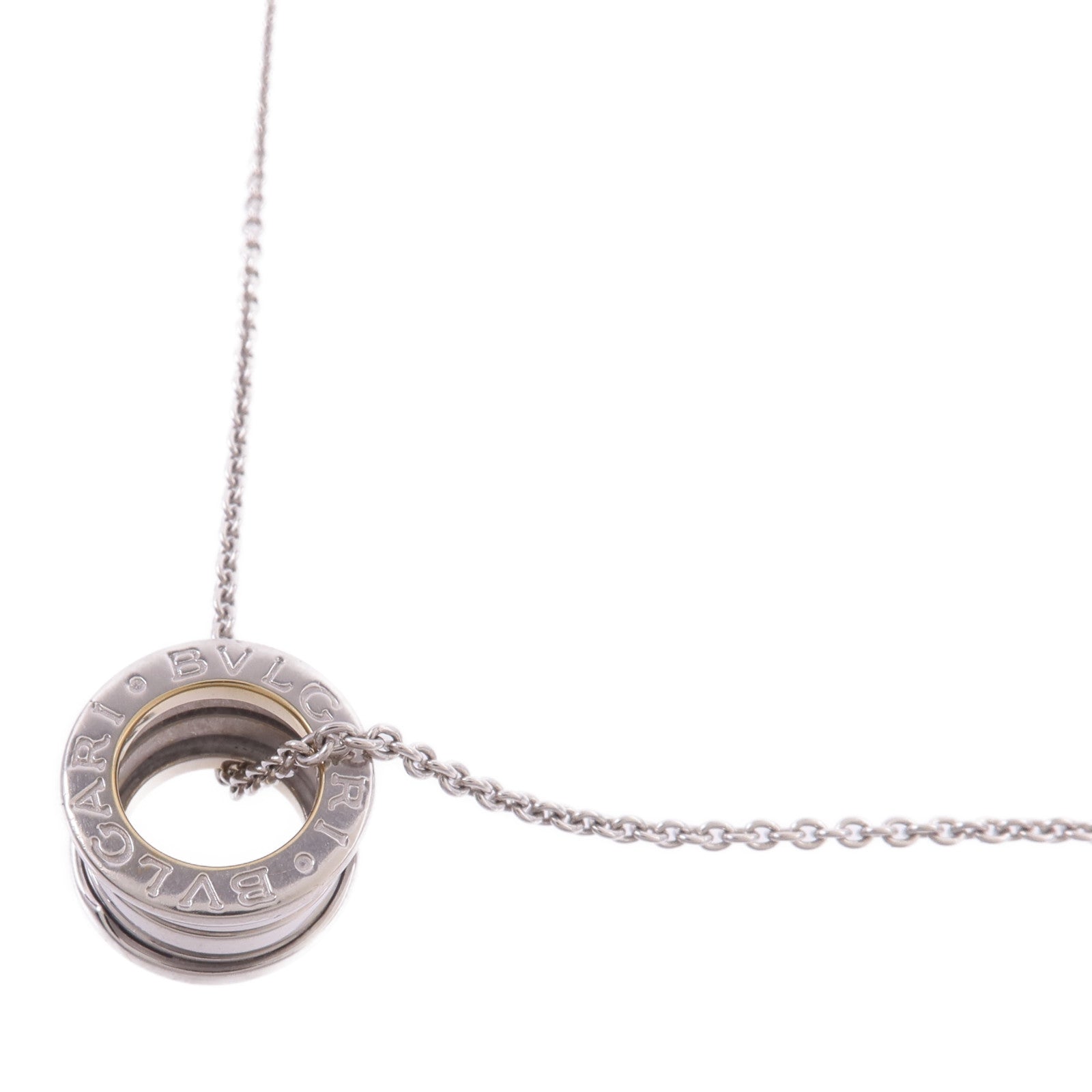 BVLGARI 18K白金B-zero1項鍊