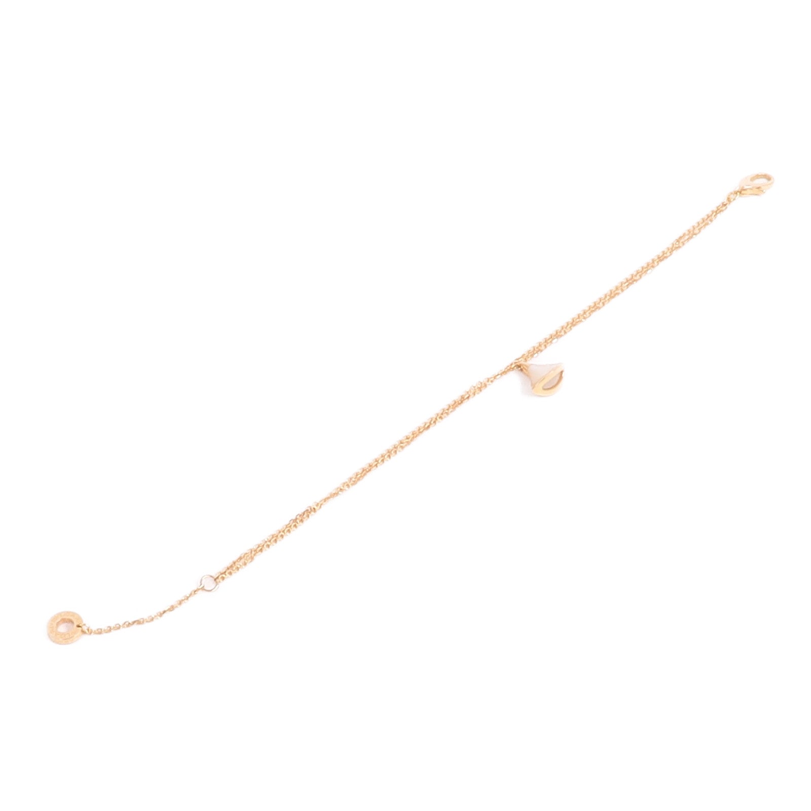 BVLGARI 18K玫瑰金Divas' Dream Bracelet珍珠母貝手鏈