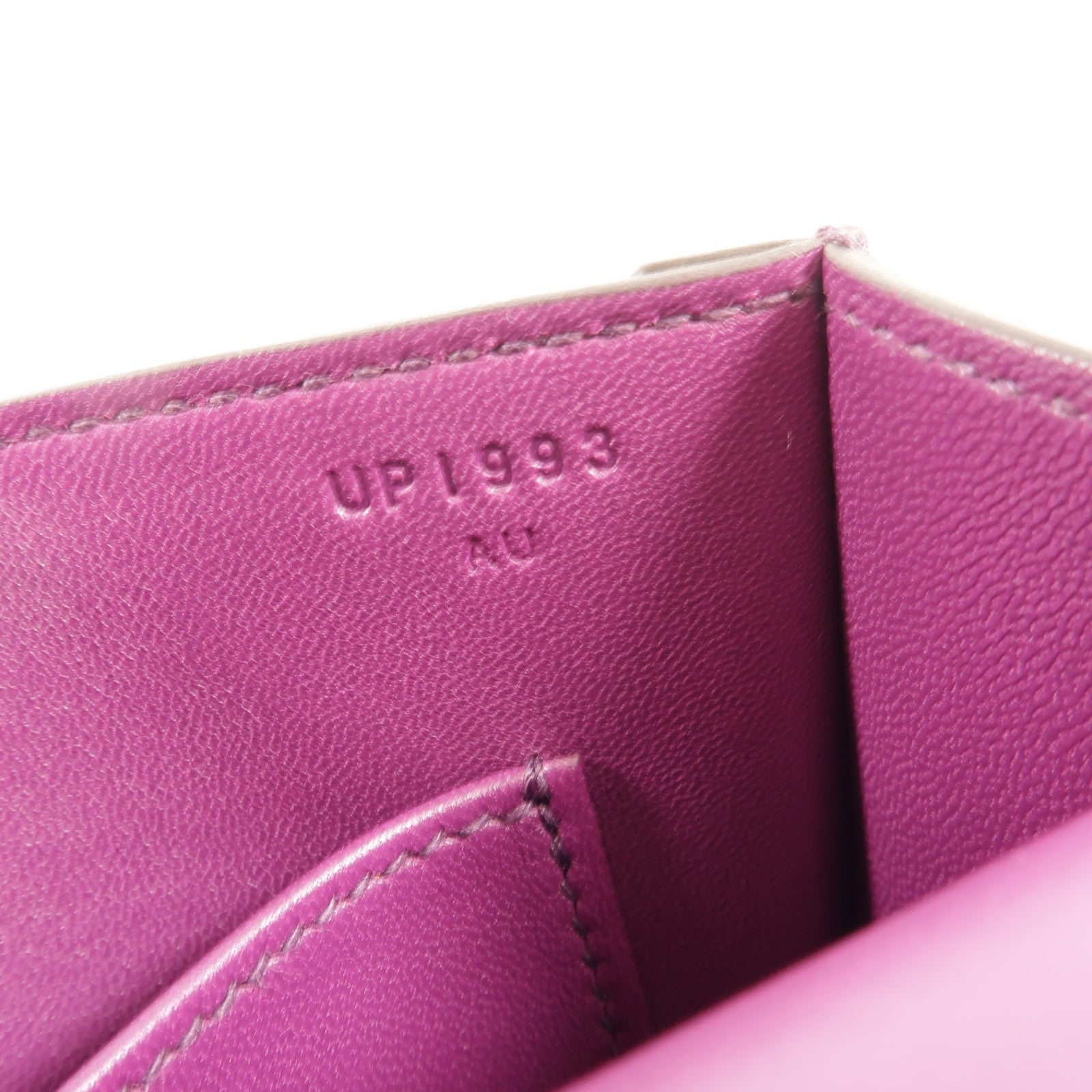 HERMES Chevre皮革Verrou Mini鏈帶肩背袋Anemone