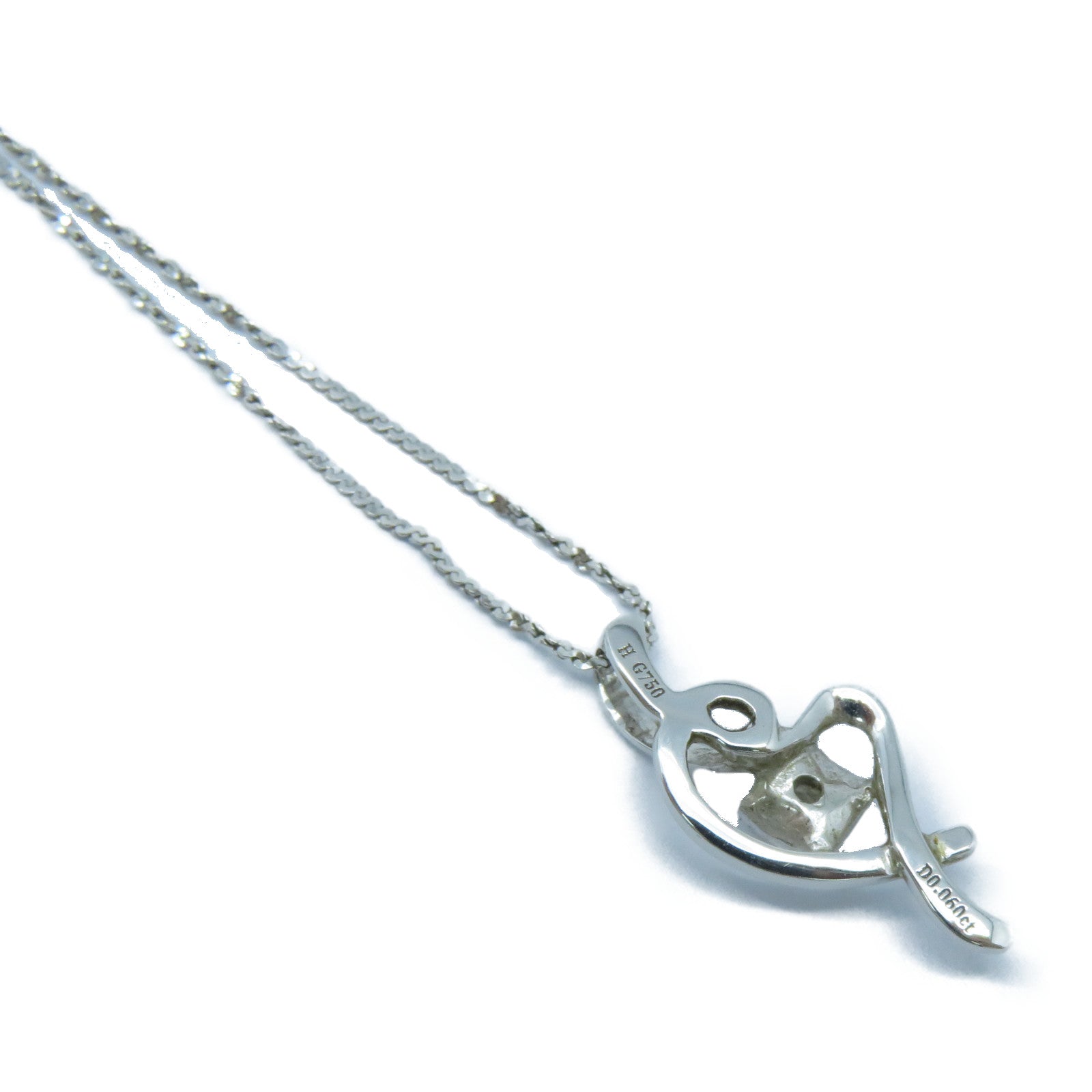 JEWELRY 【激減優惠】18K白金Diamond Necklace 0.06ct鑽石項鍊