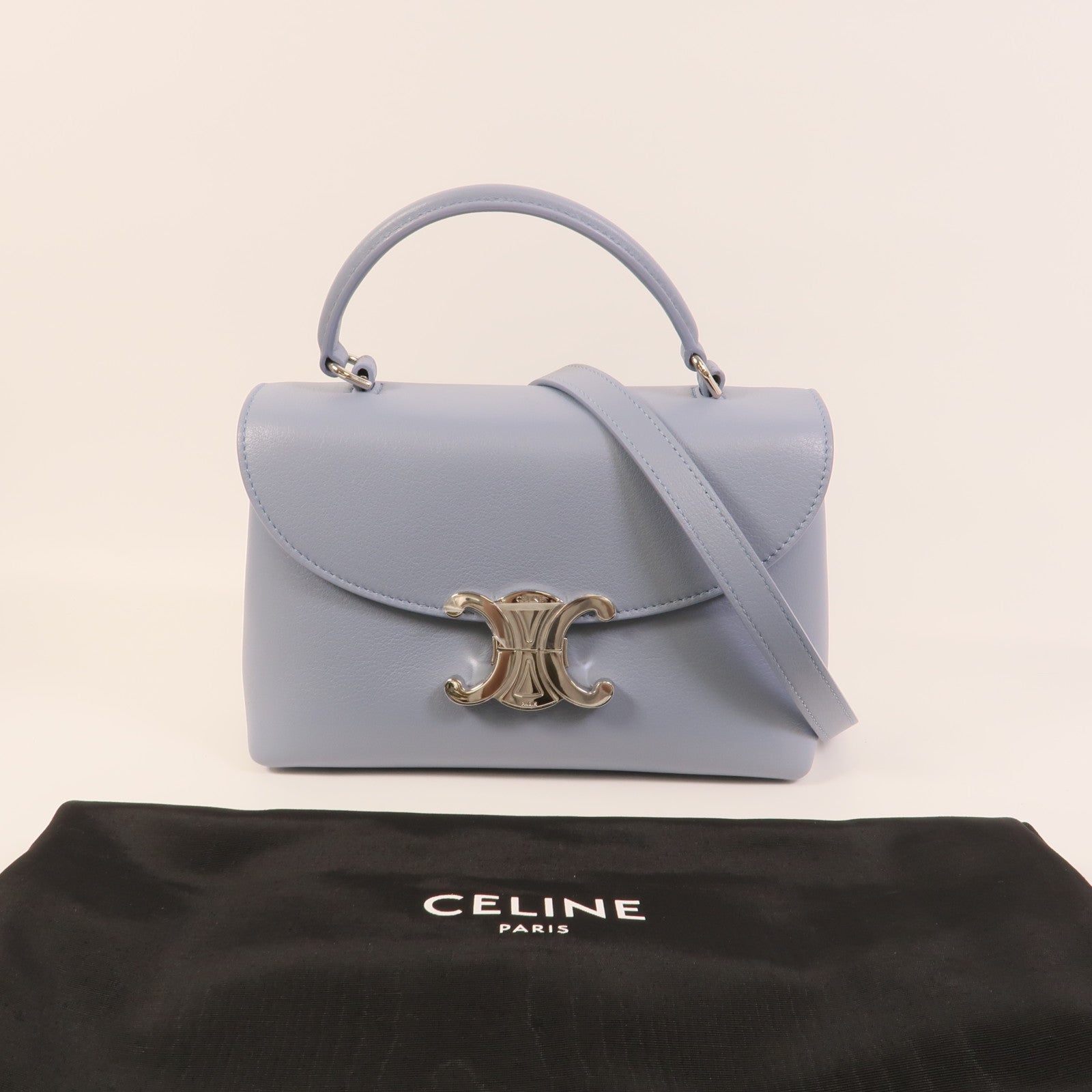 CELINE 牛皮皮革Teen Nino手挽肩背兩用袋