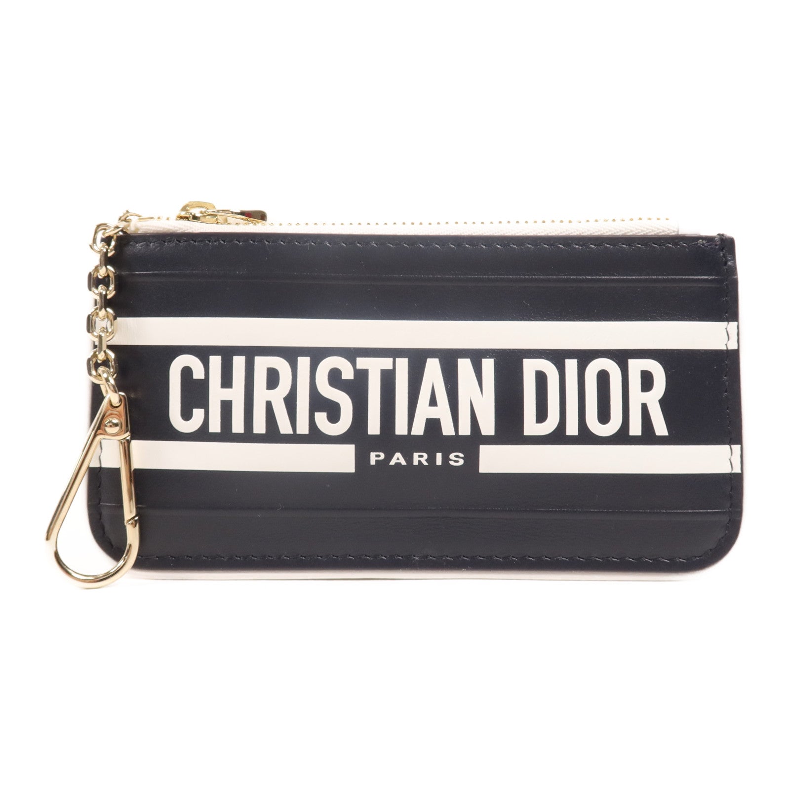 Dior 牛皮皮革Key Chain金扣鎖匙包