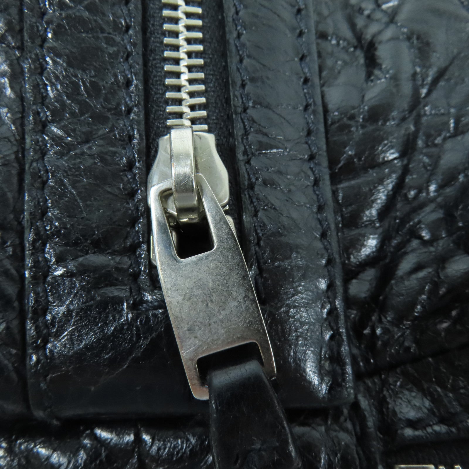 BALENCIAGA 牛皮皮革2 Way Shoulder Bag銀扣手挽肩背兩用袋