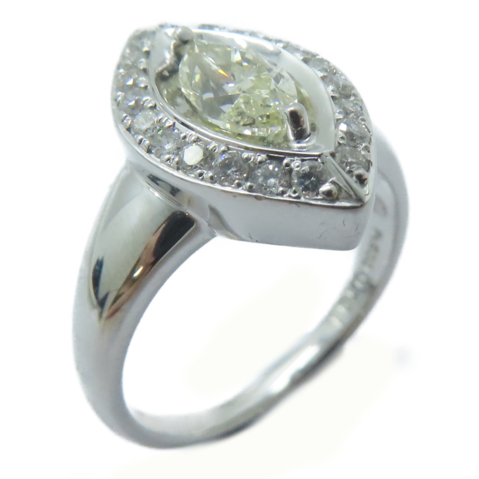 JEWELRY PT900鉑金Diamond Ring 0.701ct鑽石/0.3ct鑚石戒指US#6.5