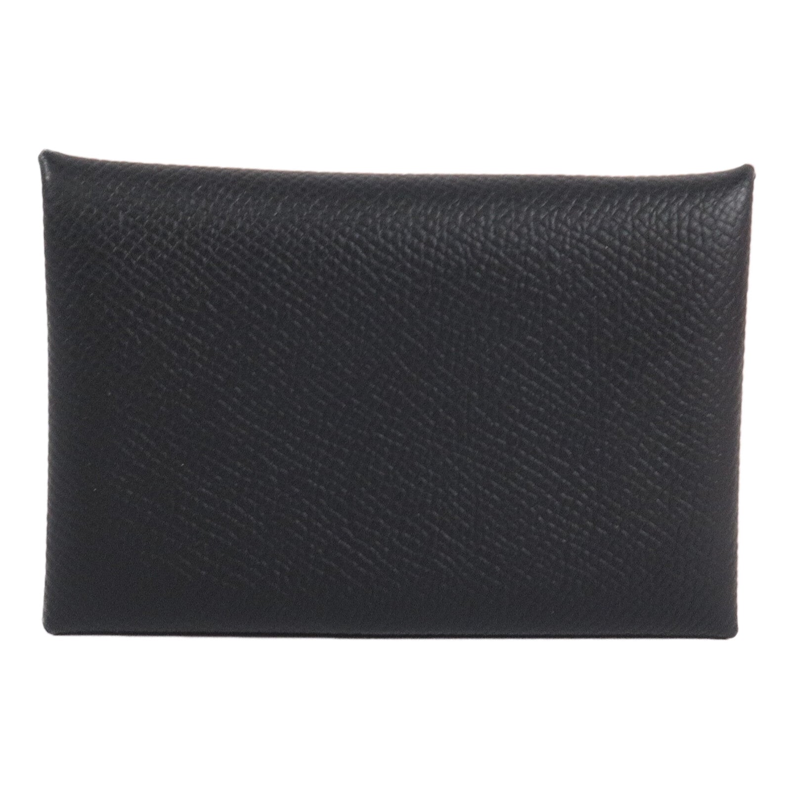 HERMES Epsom皮革Calvi Card Holder卡片套Noir