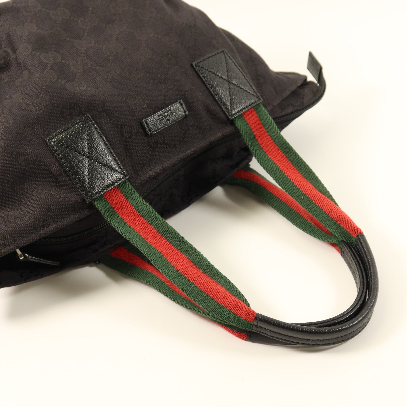 GUCCI 帆布Tote Bag銀扣手挽袋