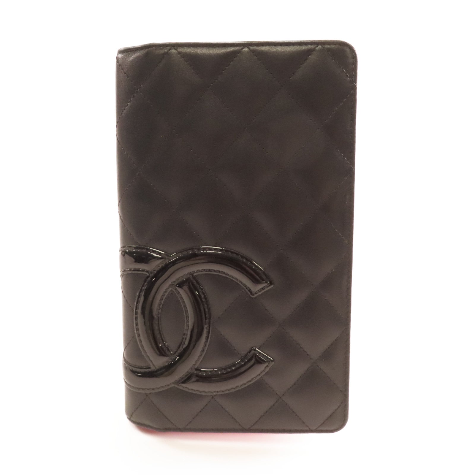 CHANEL 【激減優惠】牛皮皮革Cambon Long Wallet銀扣長錢包黑色