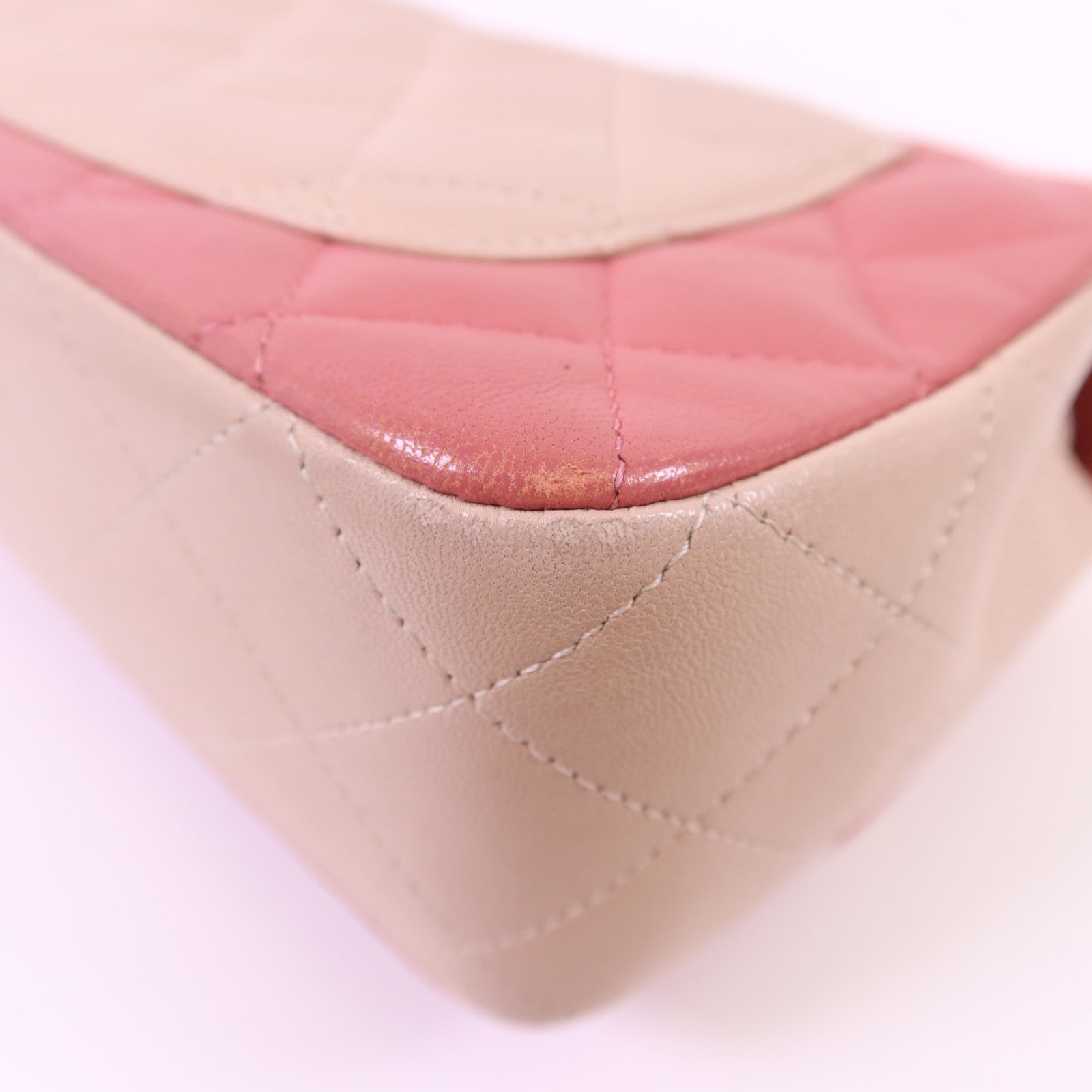 CHANEL 羊皮皮革Classic Flap 20銀扣鏈帶肩背袋