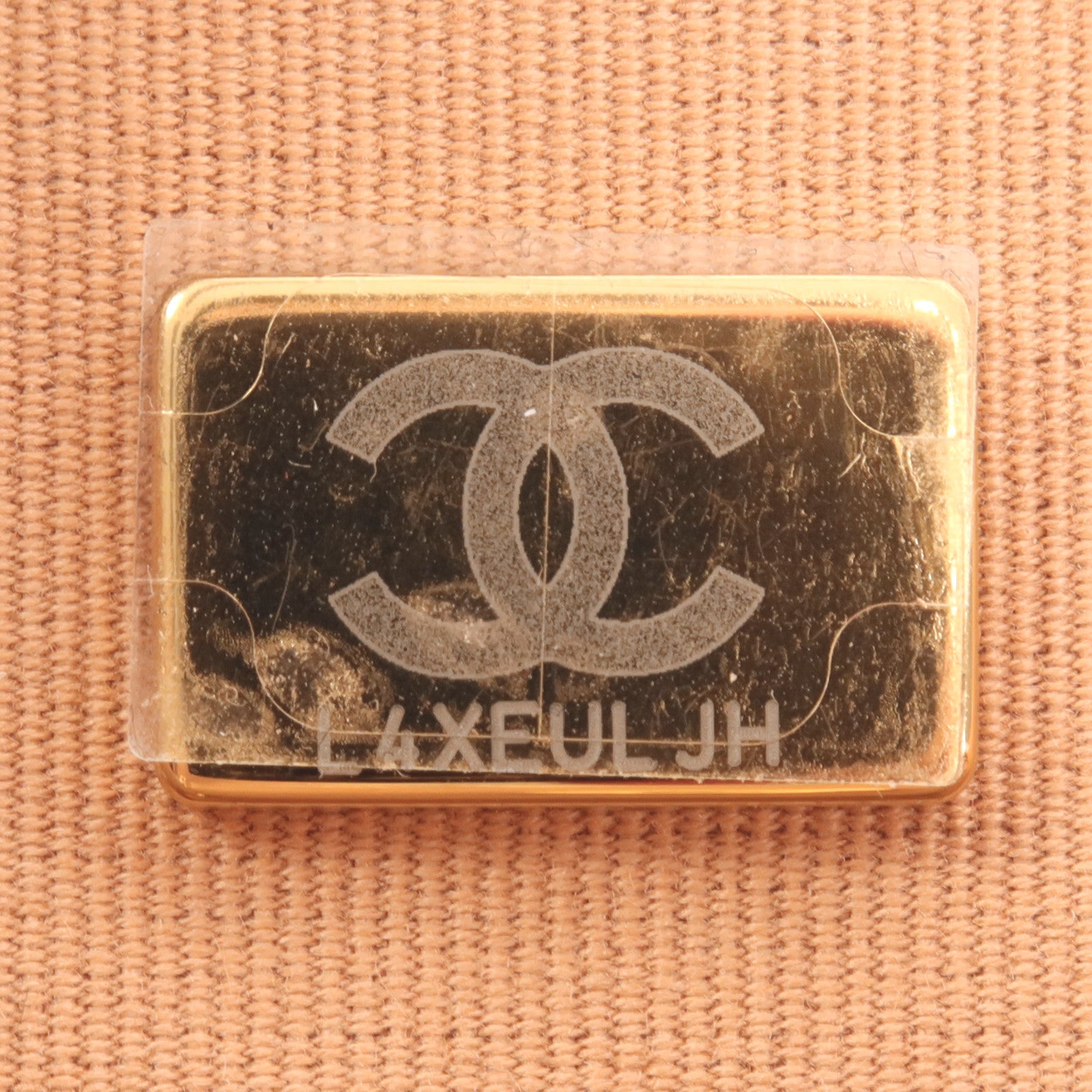 CHANEL 羊皮皮革Tote Bag金扣手挽肩背兩用袋