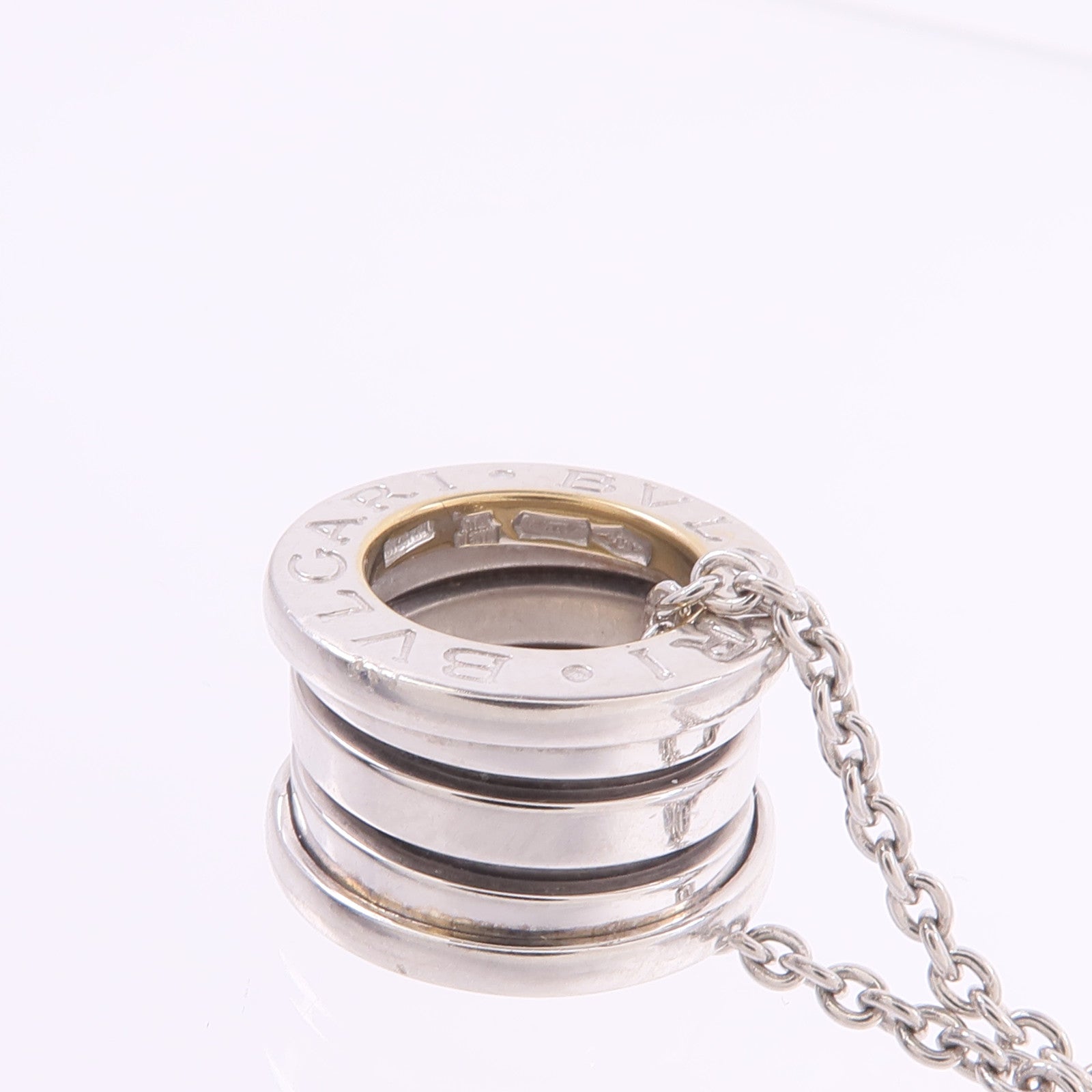 BVLGARI 18K白金B-zero1項鍊
