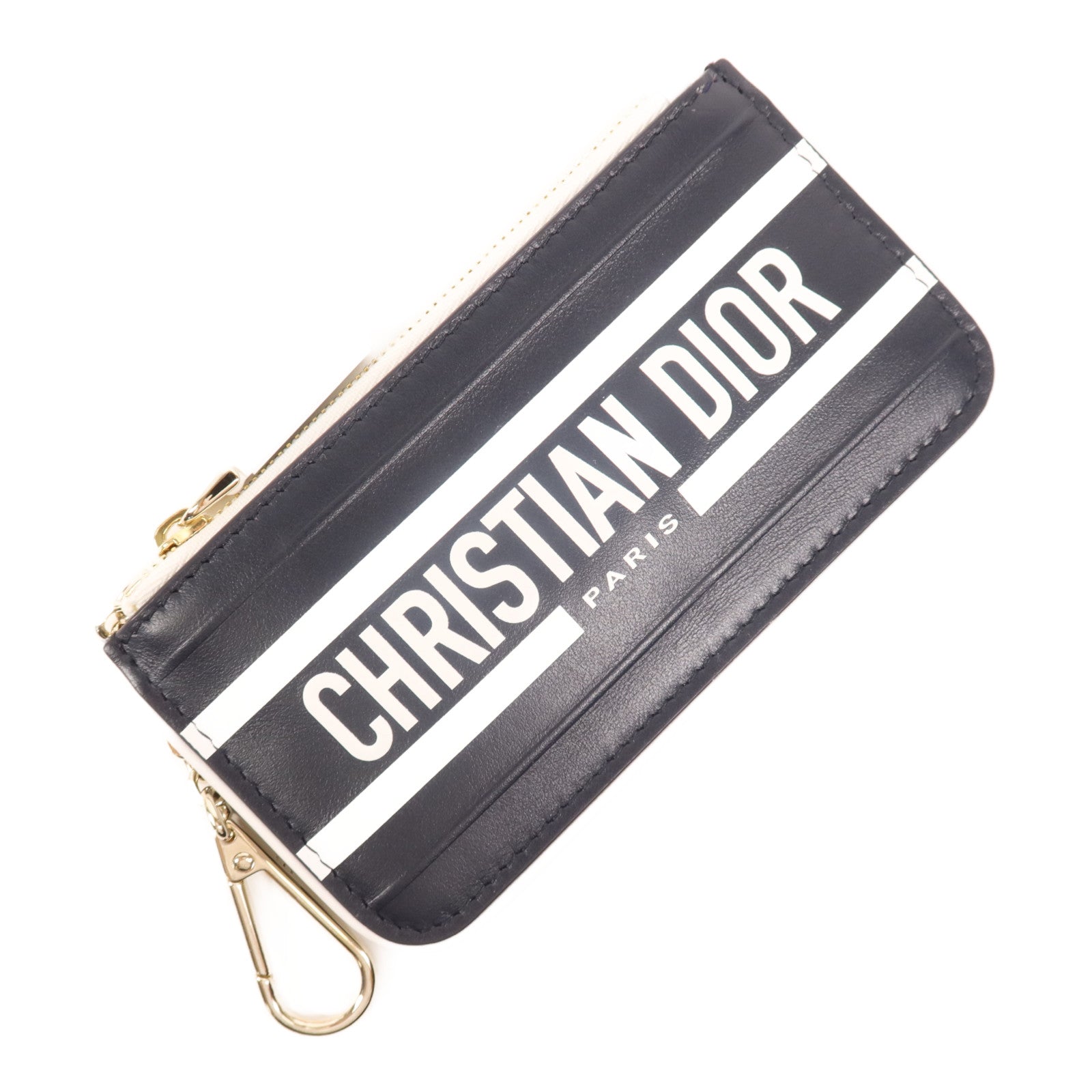 Dior 牛皮皮革Key Chain金扣鎖匙包