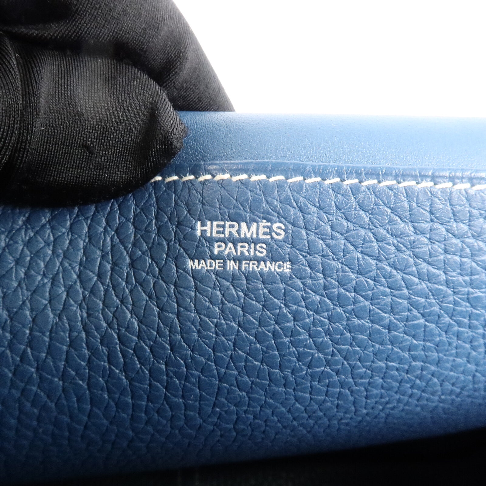 HERMES Clemence皮革Halzan 31手挽肩背兩用袋Colvert