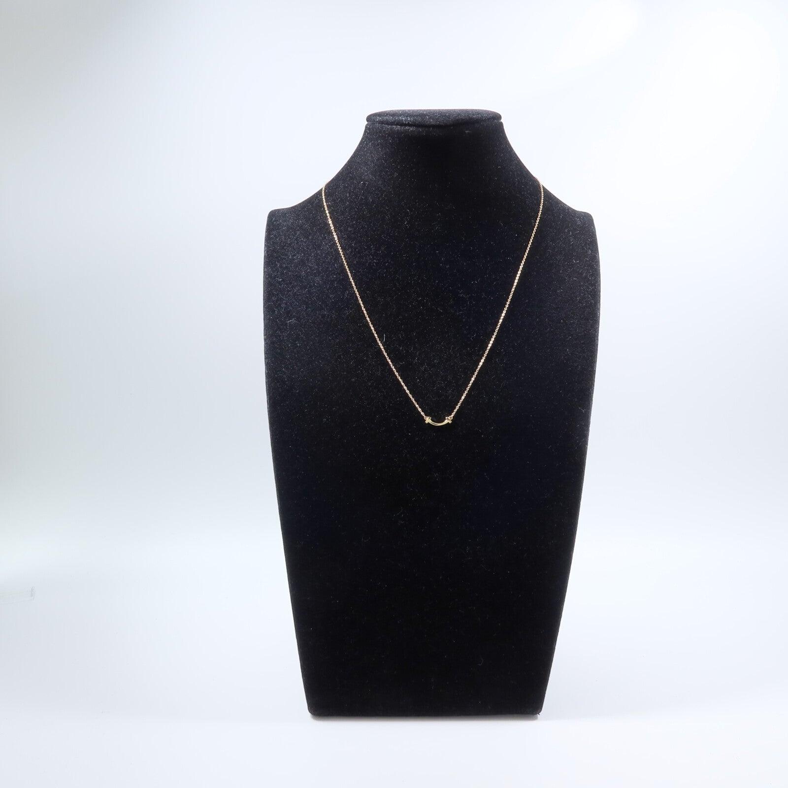 TIFFANY＆CO 18K玫瑰金T Smile Small項鍊