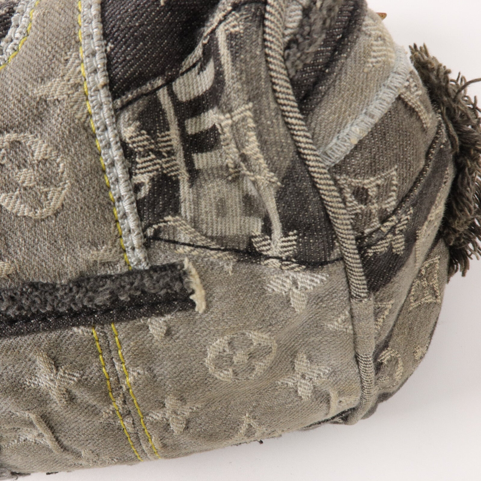 LOUIS VUITTON Monogram Denim Patchwork Speedy 30手挽袋