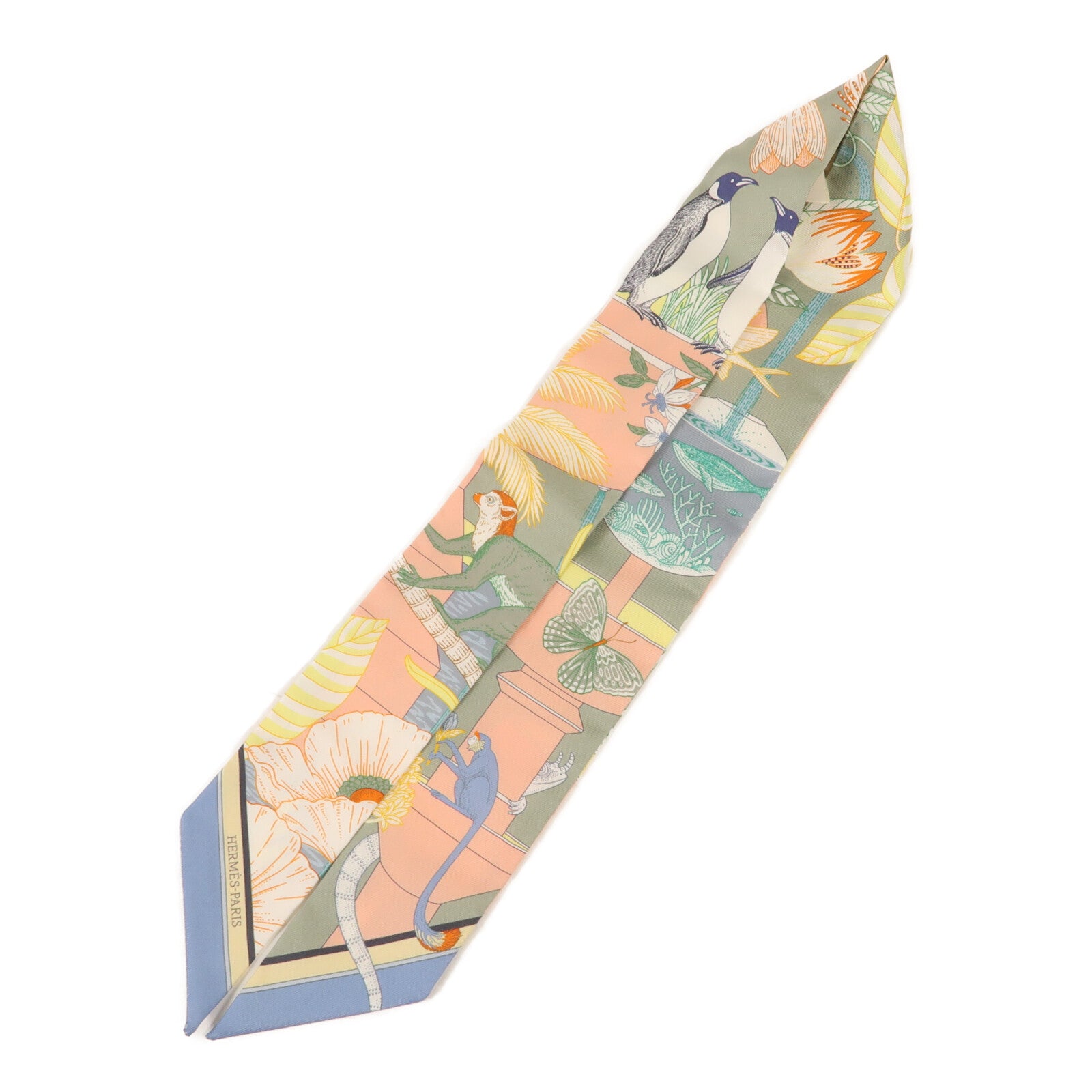 HERMES 【激減優惠】絲質Twilly絲巾