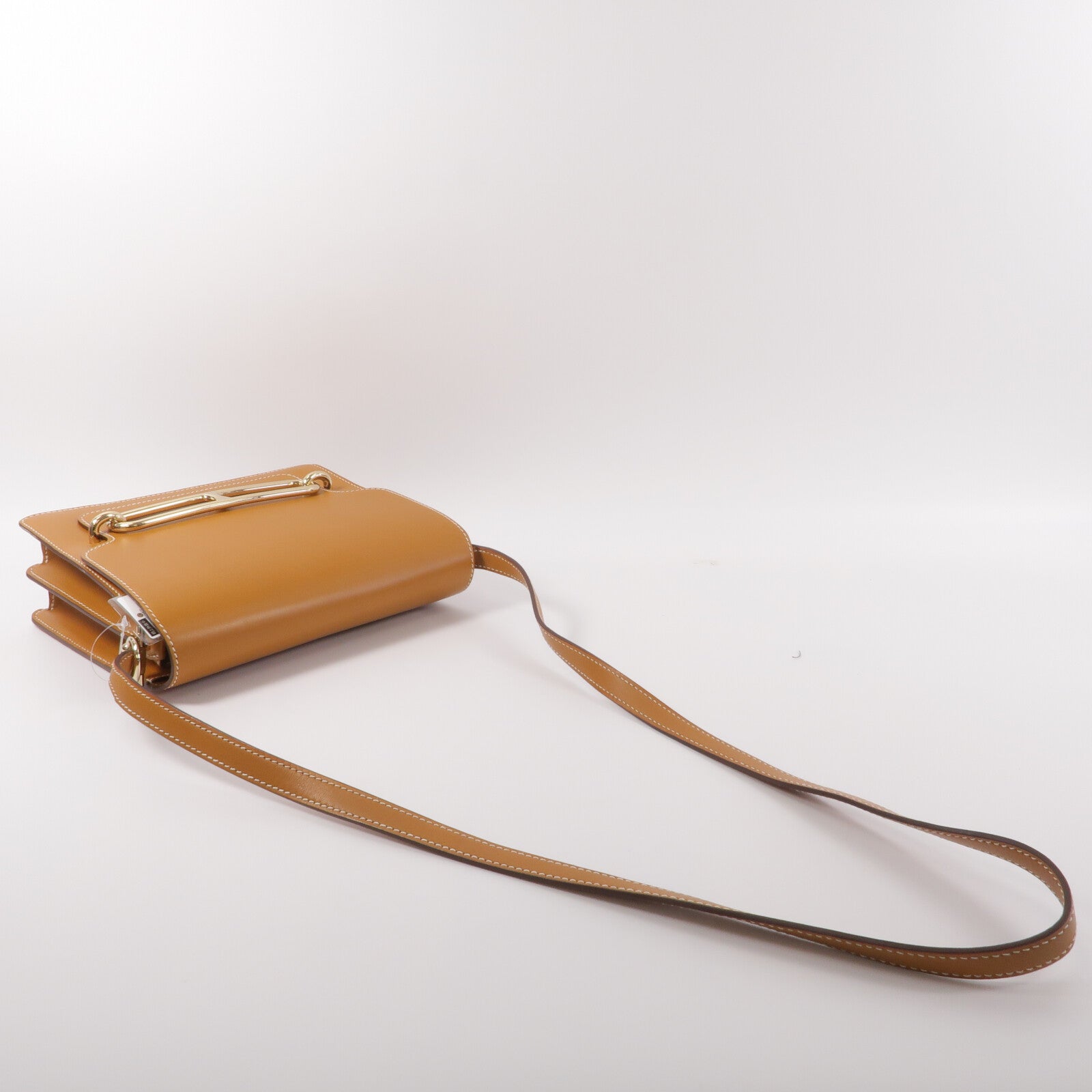 HERMES Barenia皮革Roulis 23肩背袋Naturel