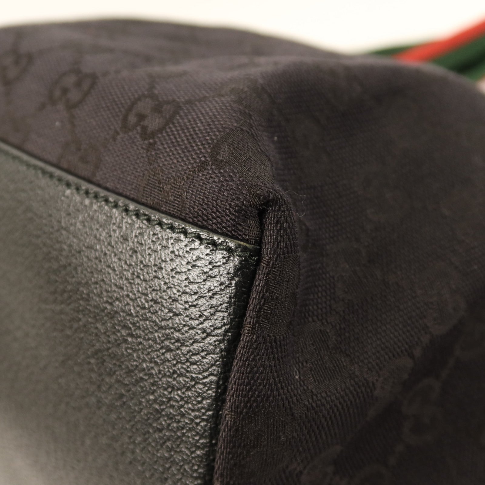 GUCCI 帆布Tote Bag銀扣手挽袋